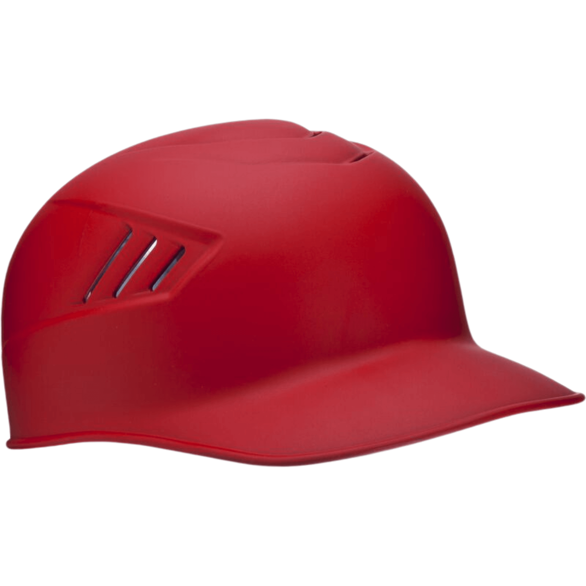 Rawlings Coolflo Matte Scarlet Catchers and Base Coach Skull Cap Helmet with protective ABS shell.
