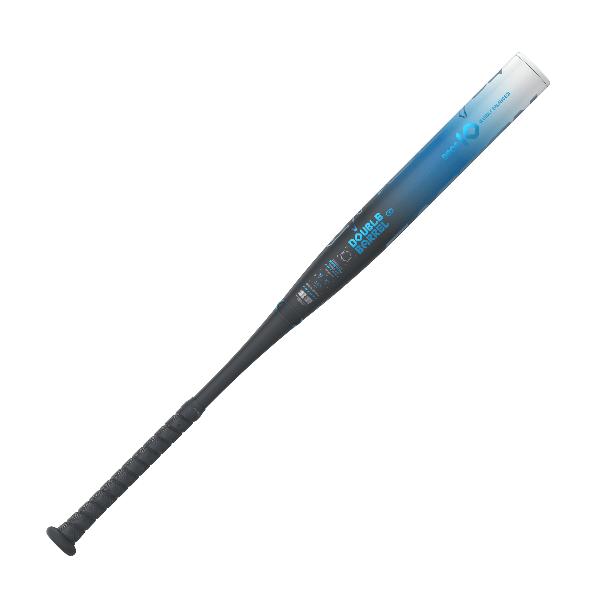 Side angle showing the double barrel construction and -10 drop, emphasizing performance and innovation.