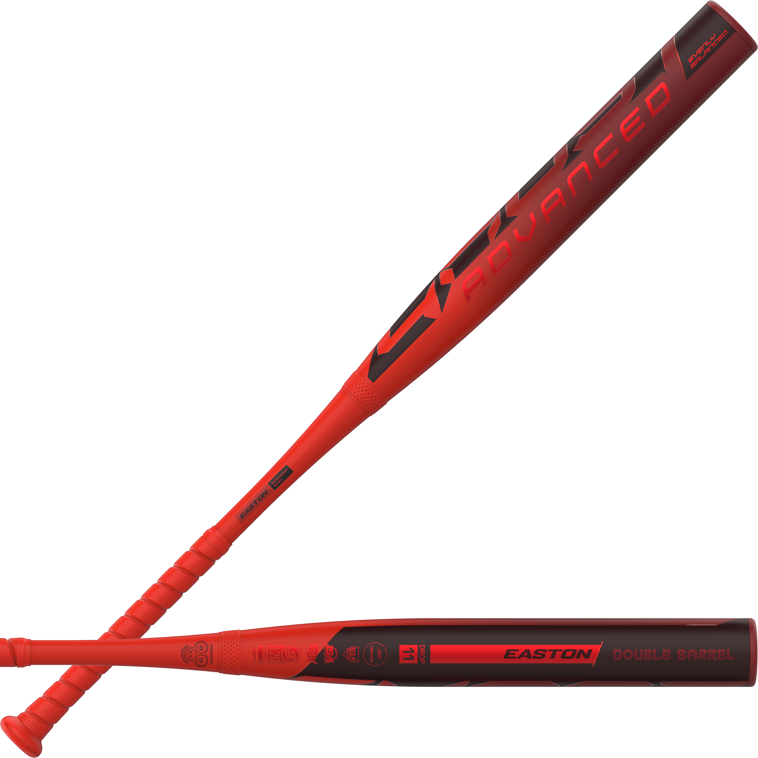 Main view of the 2026 Easton Ghost Advanced (-11) Fastpitch Softball Bat showcasing front and back design