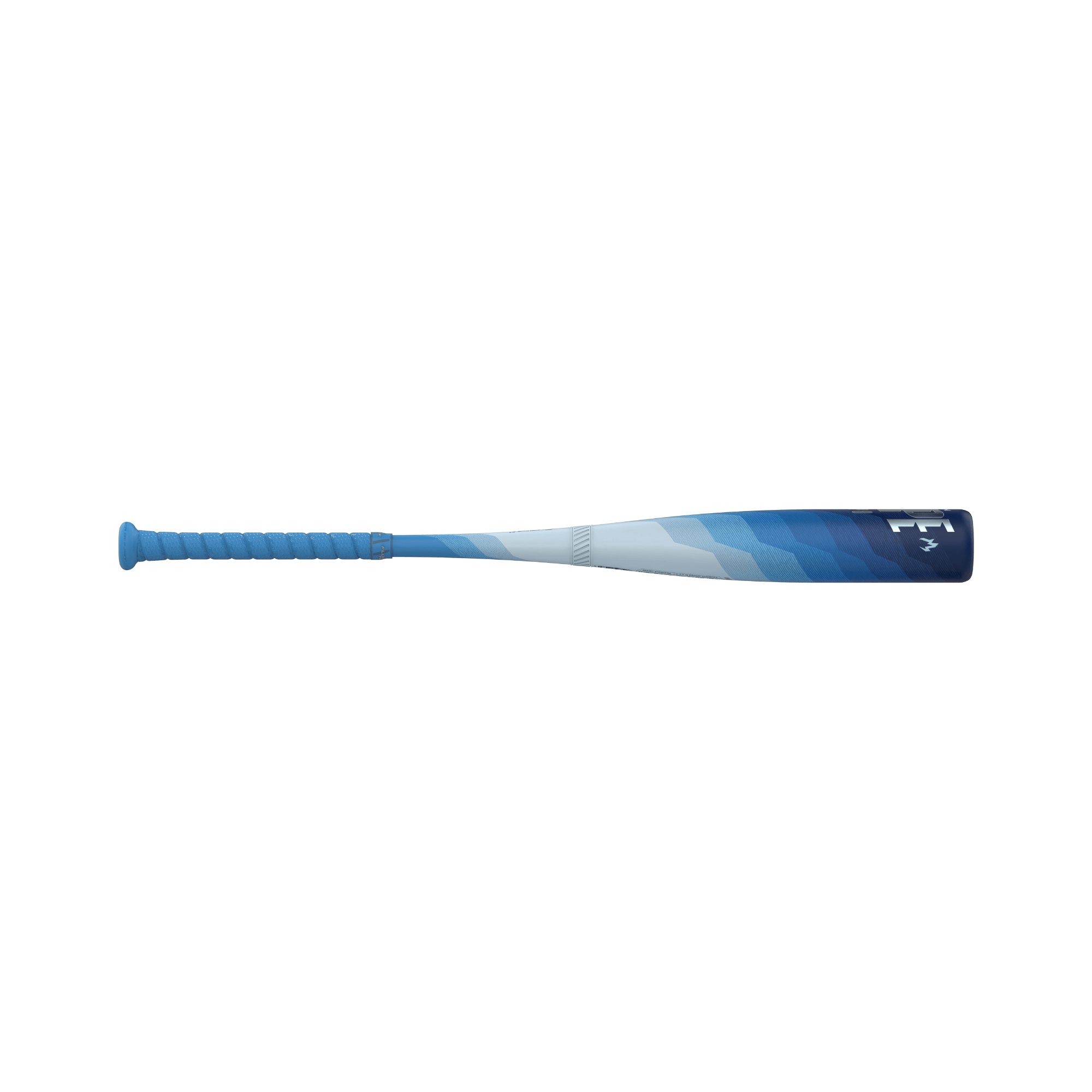 Easton Hype Fire 2024 Arctic Flame Limited Edition USSSA -8 Baseball Bat showcasing blue gradient design.