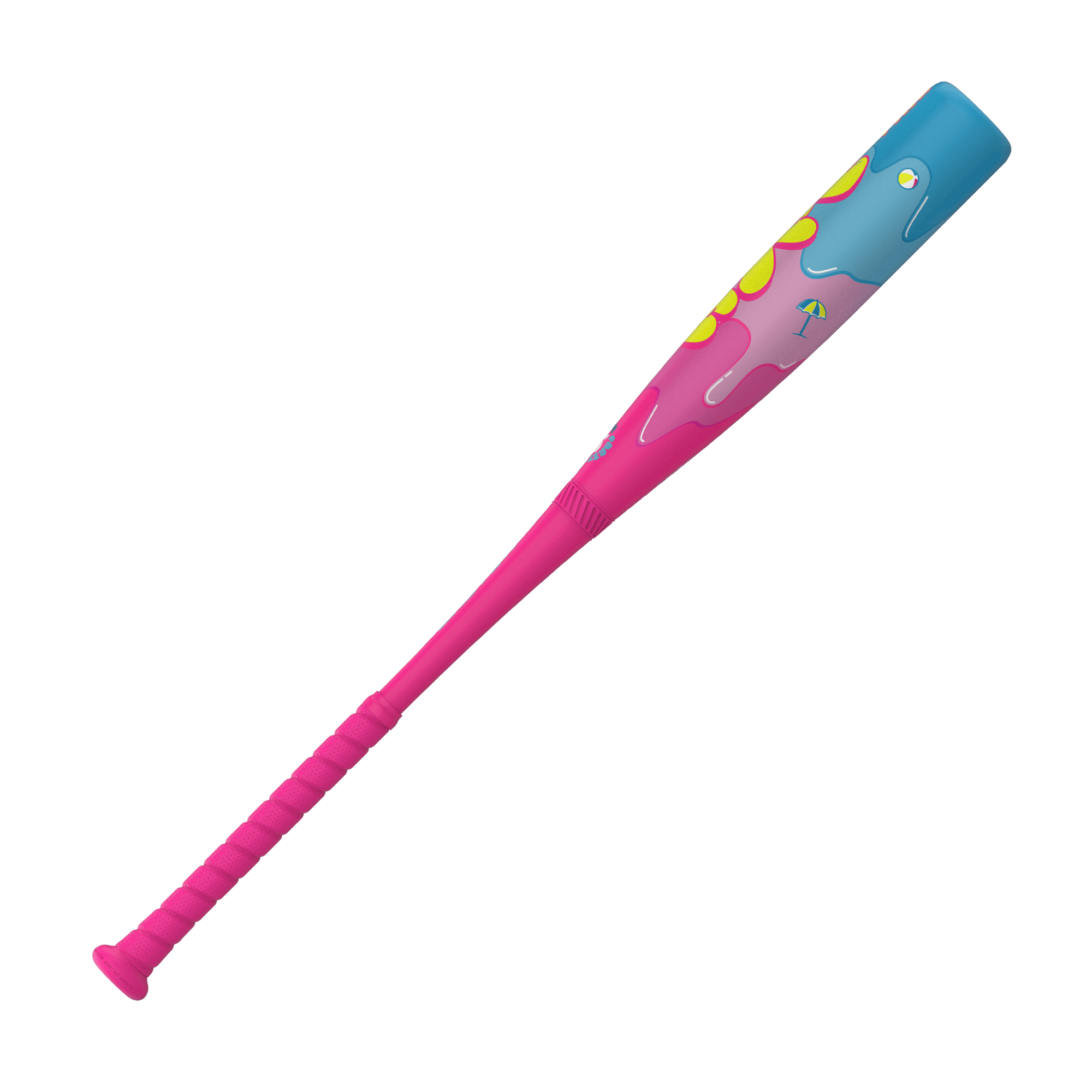 Easton Hype Fire Pool Party Limited Edition baseball bat, vibrant pink design, ideal for performance and control.