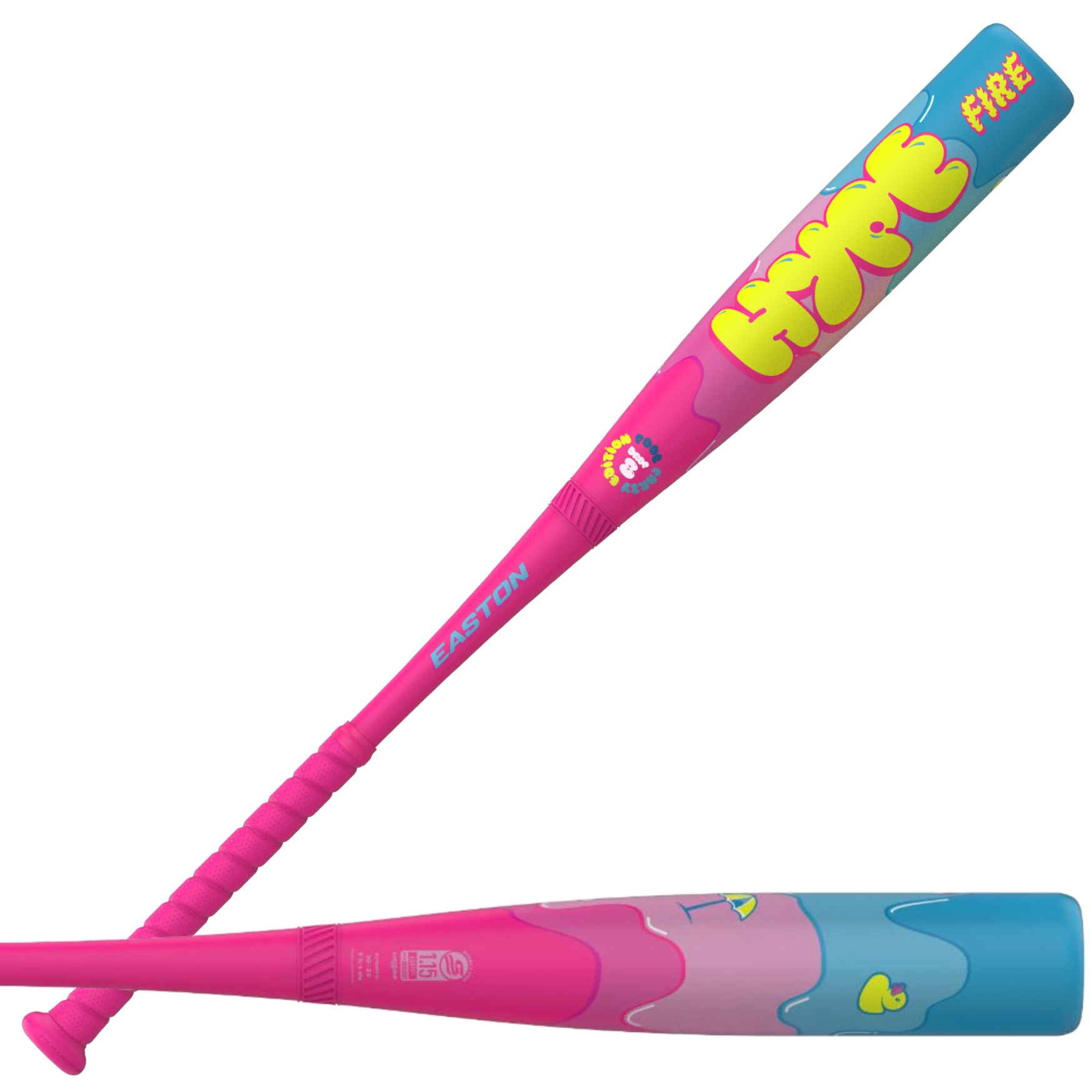 Main view of Easton Hype Fire Pool Party Limited Edition (-5) USSSA Baseball Bat showcasing front and back design.