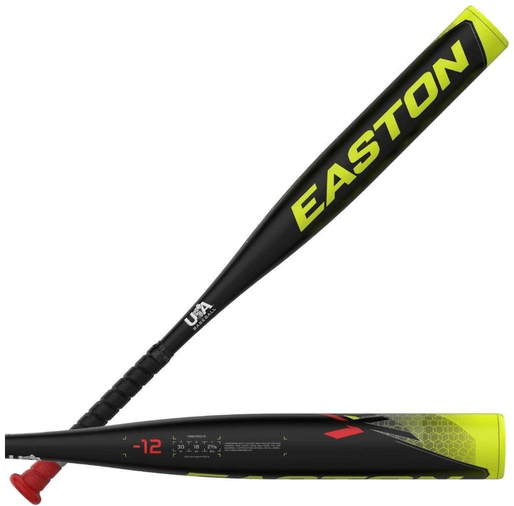 Easton ADV1-12 USA Youth Baseball Bat, 2 5/8" barrel, lightweight composite design, ideal for young players.