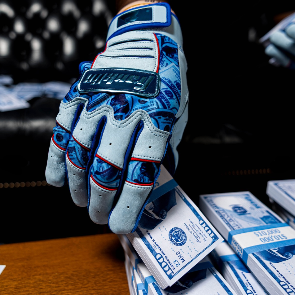 Franklin Michael Harris Youth CFX Pro Batting Gloves - Cold Cash Limited Edition