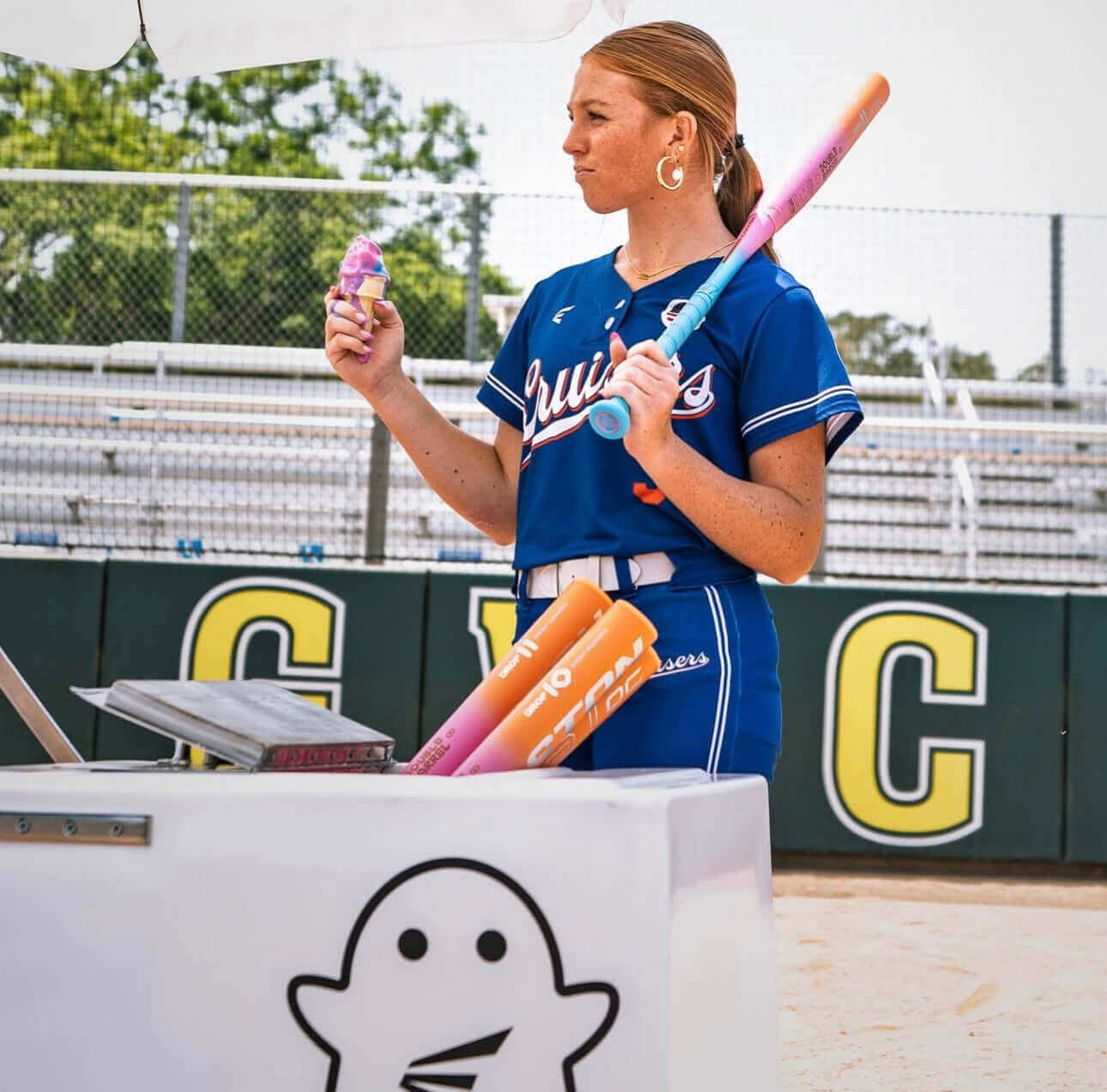 2026 Easton Ghost OG Rainbow Sherbet (-10) Fastpitch Softball Bat