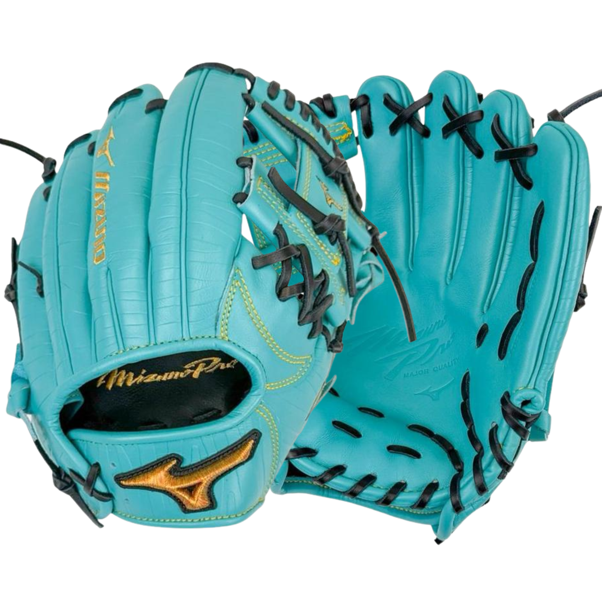 Mizuno GMP-400 ASTERISK PRO 11.5" LTO Baseball Glove in teal color showcasing craftsmanship and performance.