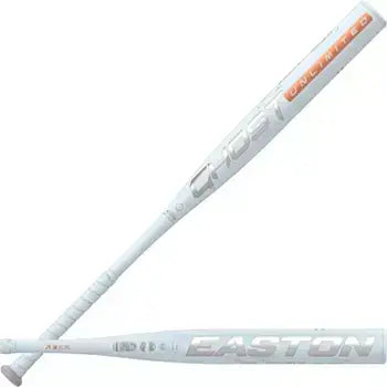 Easton 2025 Ghost Unlimited -9 fastpitch softball bat showcasing its sleek white design and updated features.
