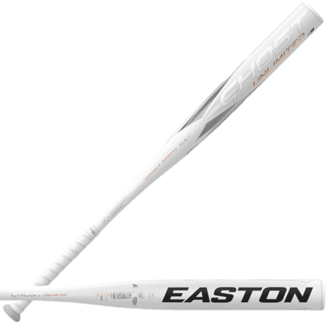 Easton Ghost Unlimited (-9) Fastpitch Softball Bat showcasing Sonic Comp Max technology for peak performance.