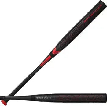 Easton 2024 Ghost Advanced -10 fastpitch softball bat with black and red design, featuring Double Barrel 3 technology.
