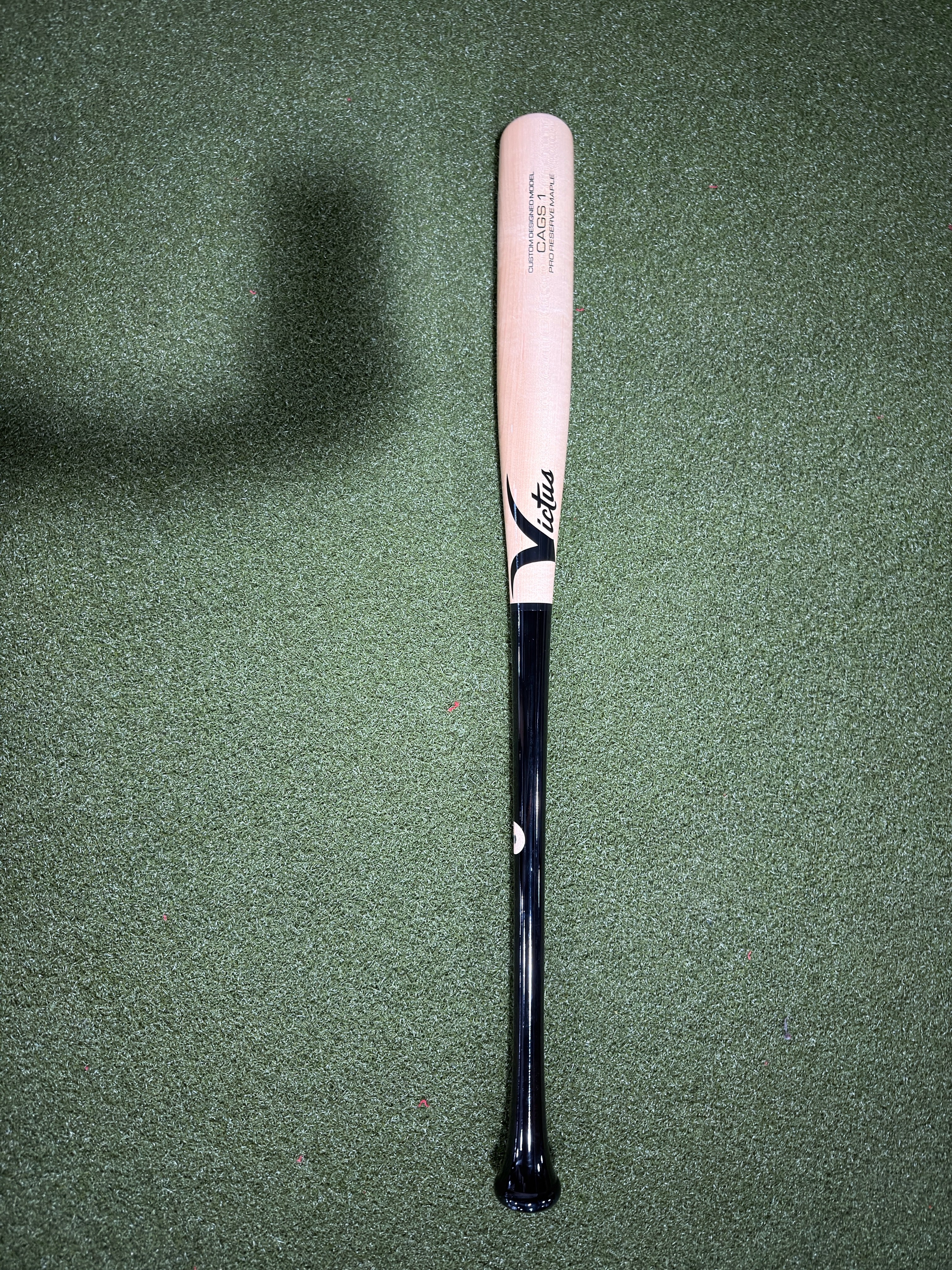 Victus Cags1 Maple Black/Natural Maple Pro Reserve Wood Baseball Bat