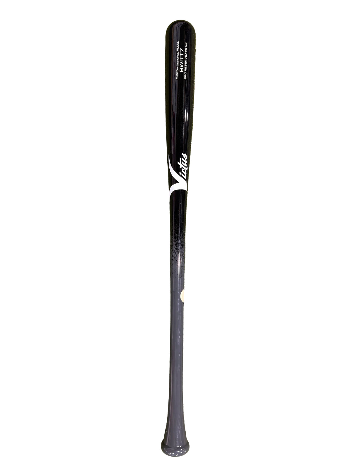 Bobby Witt Jr Bat, Victus BWITT7 Charcoal/Black maple bat with white Victus logo
