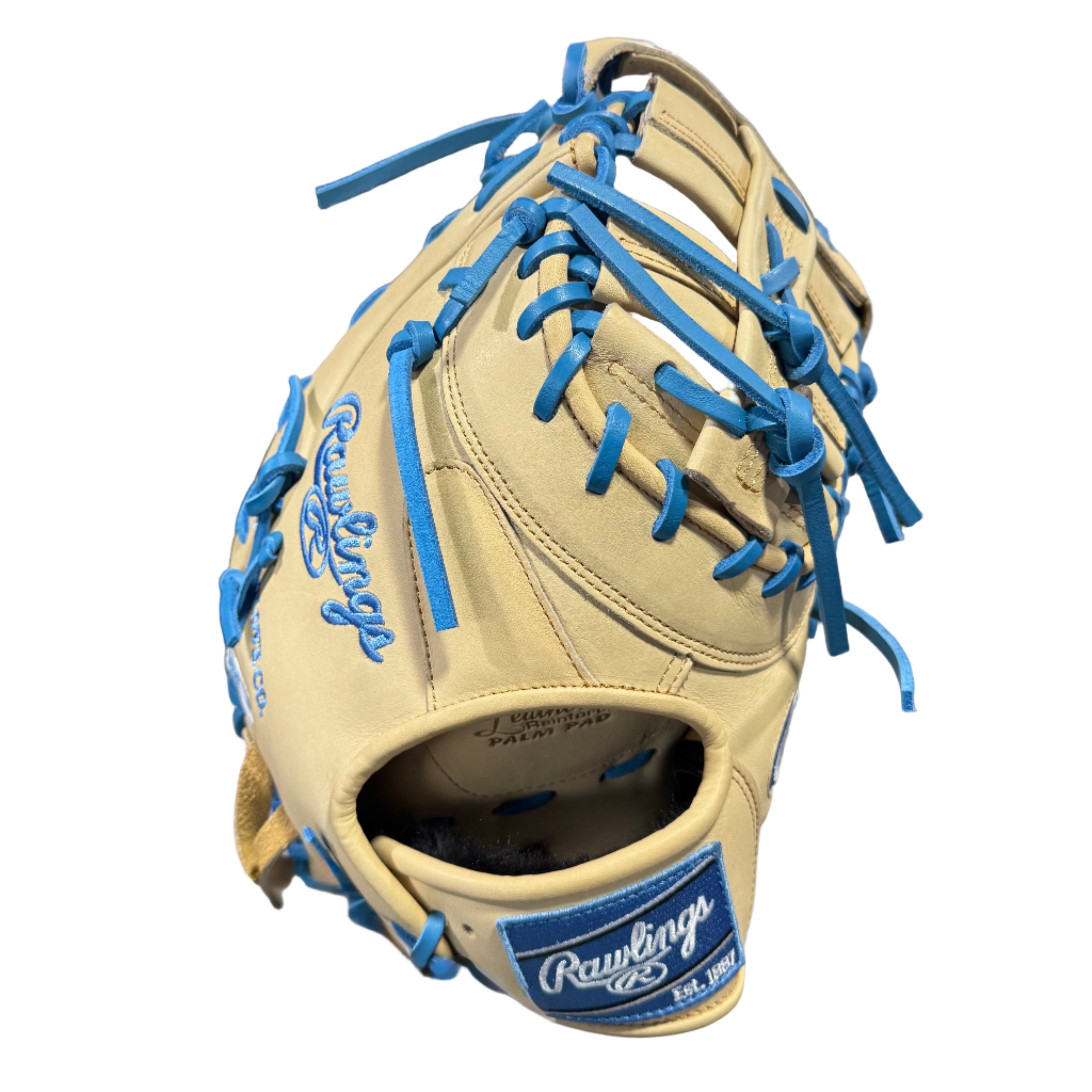 Rawlings Heart of The Hide Custom 13" Baseball First Base Mitt - DCT Pattern - Blue Dune