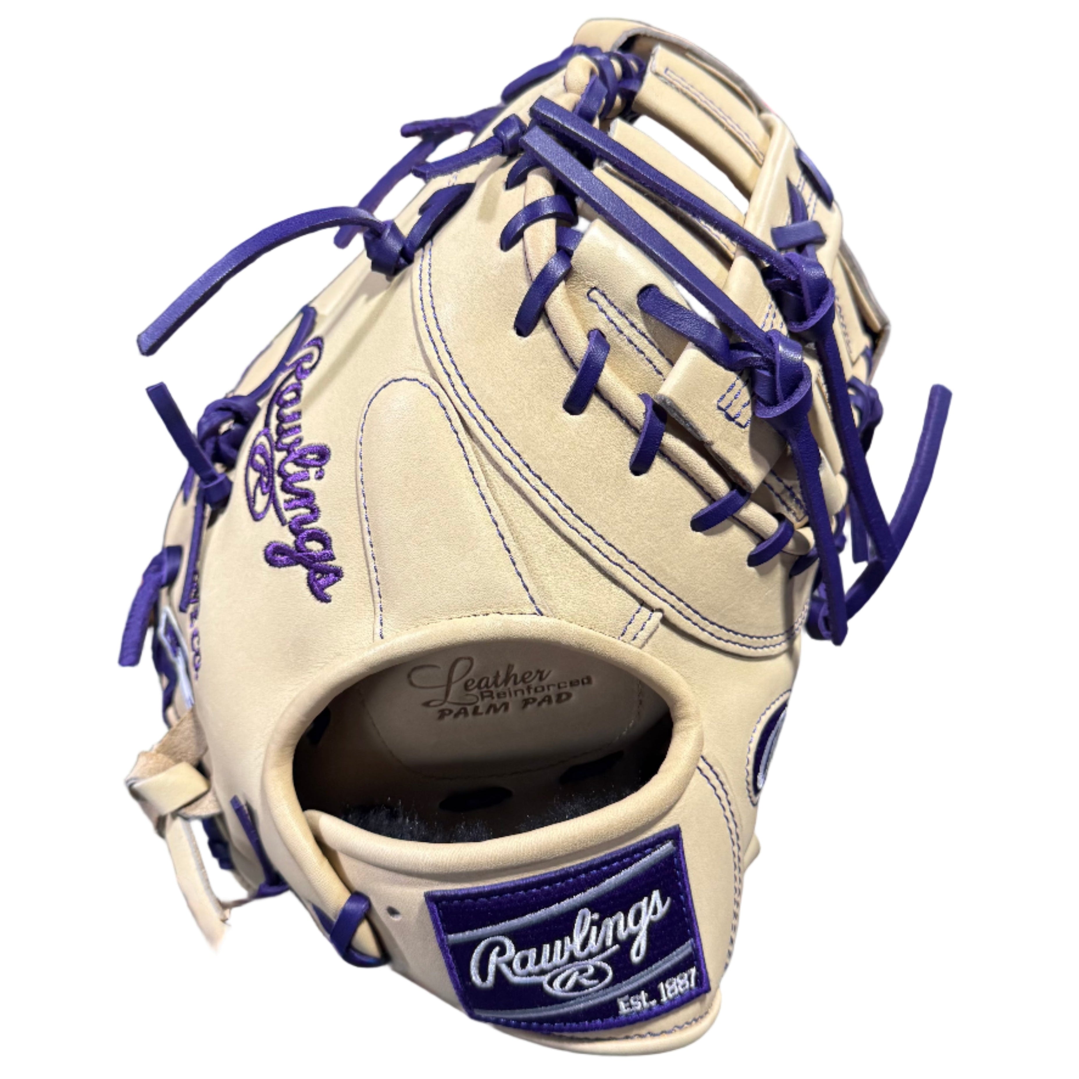 Rawlings Heart of The Hide Custom 13" Baseball First Base Mitt - DCT Pattern - Purple Sahara
