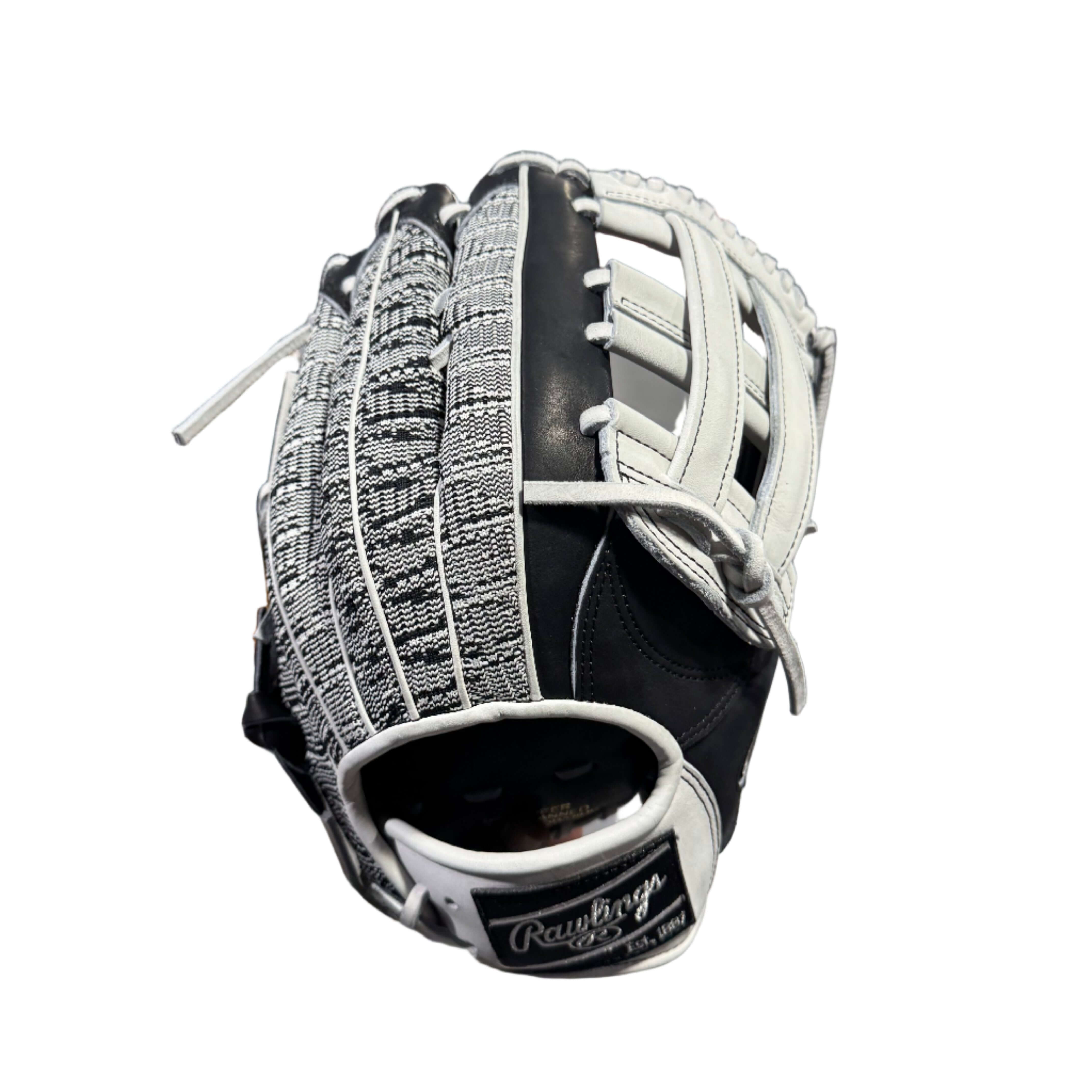 Rawlings Heart of The Hide Custom 12.75" Outfield Glove - PRO3039M - Safari, backhand view with Pro H webbing and white lacing.