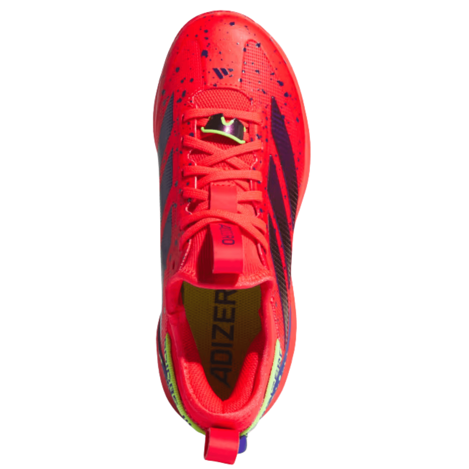Adidas Adizero Impact TPU Kids Shades Baseball Cleats – top view with lace closure, snug fit, and bold colorway.