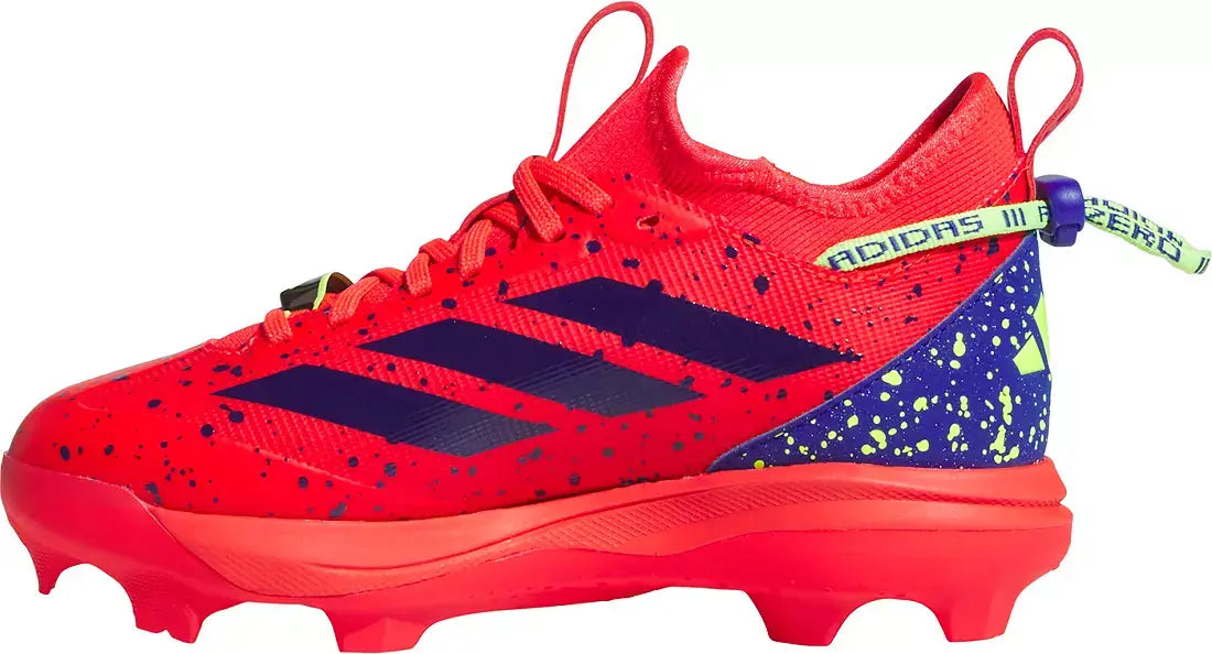Adizero Impact TPU Kids Baseball 2.0 Shades Shoes - Lucid Red/Blue/Lemon