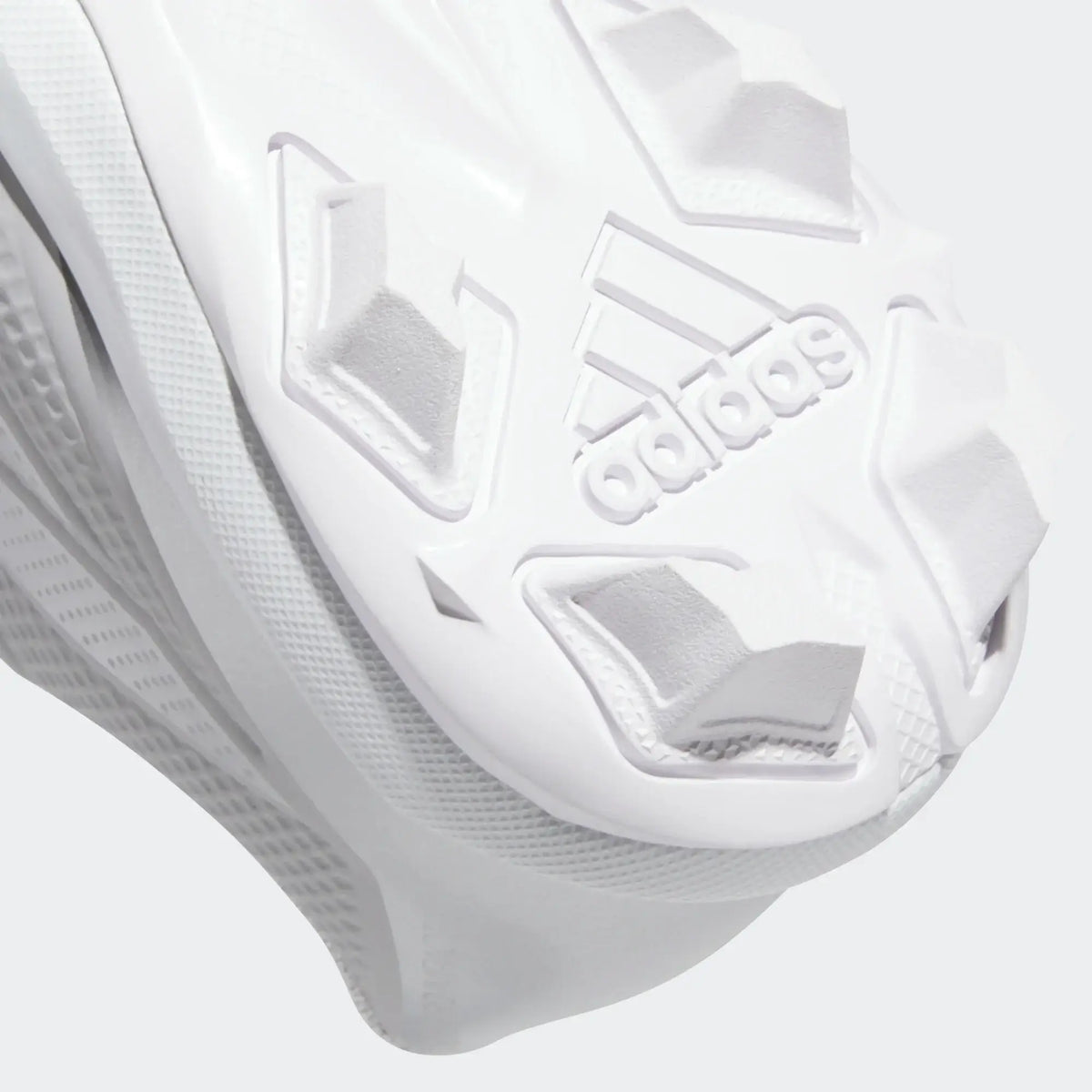 Adidas Adizero Impact Molded Cleats Kids - TMLGGR/SILV outsole view with visible stud pattern and logo.