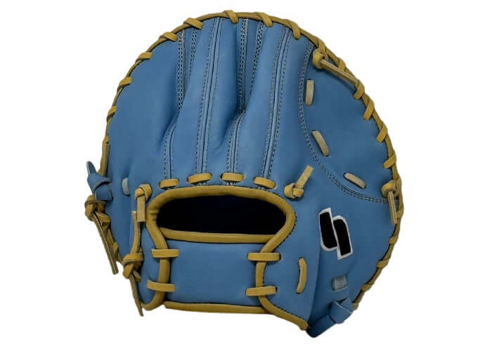 Sacco Ultra Smooth Kip 10 Flat Light Blue baseball glove - back view