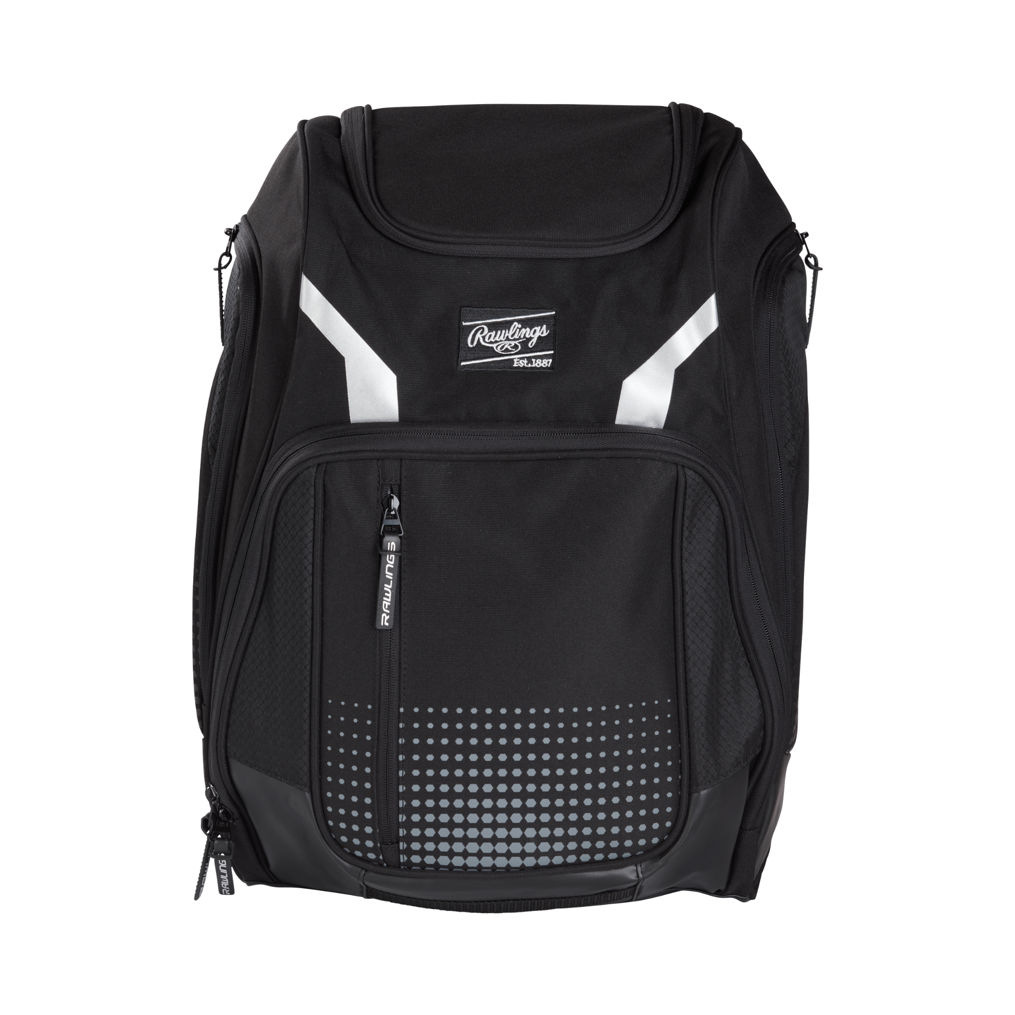 Rawlings Legion Backpack with bat sleeve storage system and large main compartment