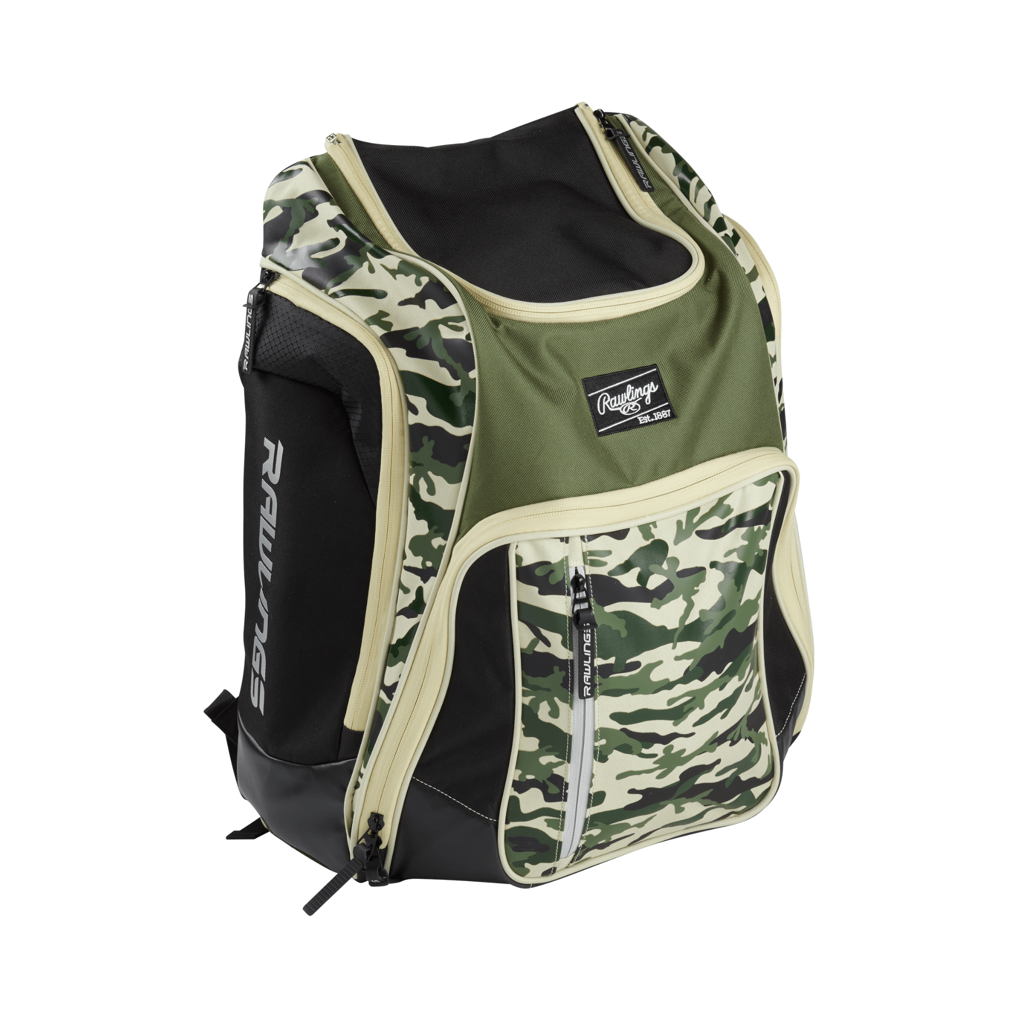Rawlings Legion Backpack with bat sleeve storage system and large main compartment