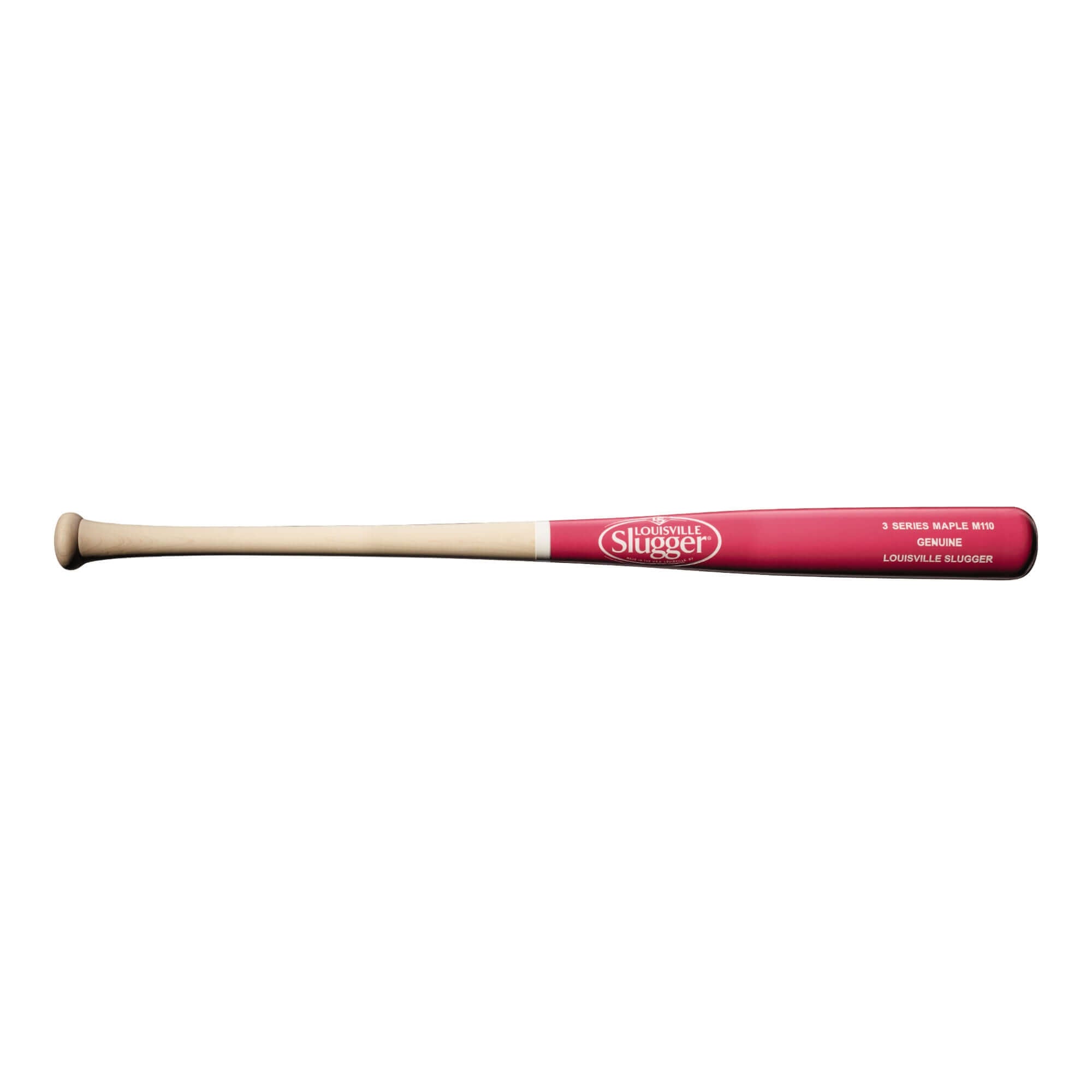Louisville Slugger Genuine S3 Maple Bat with Natural and Pink Finish