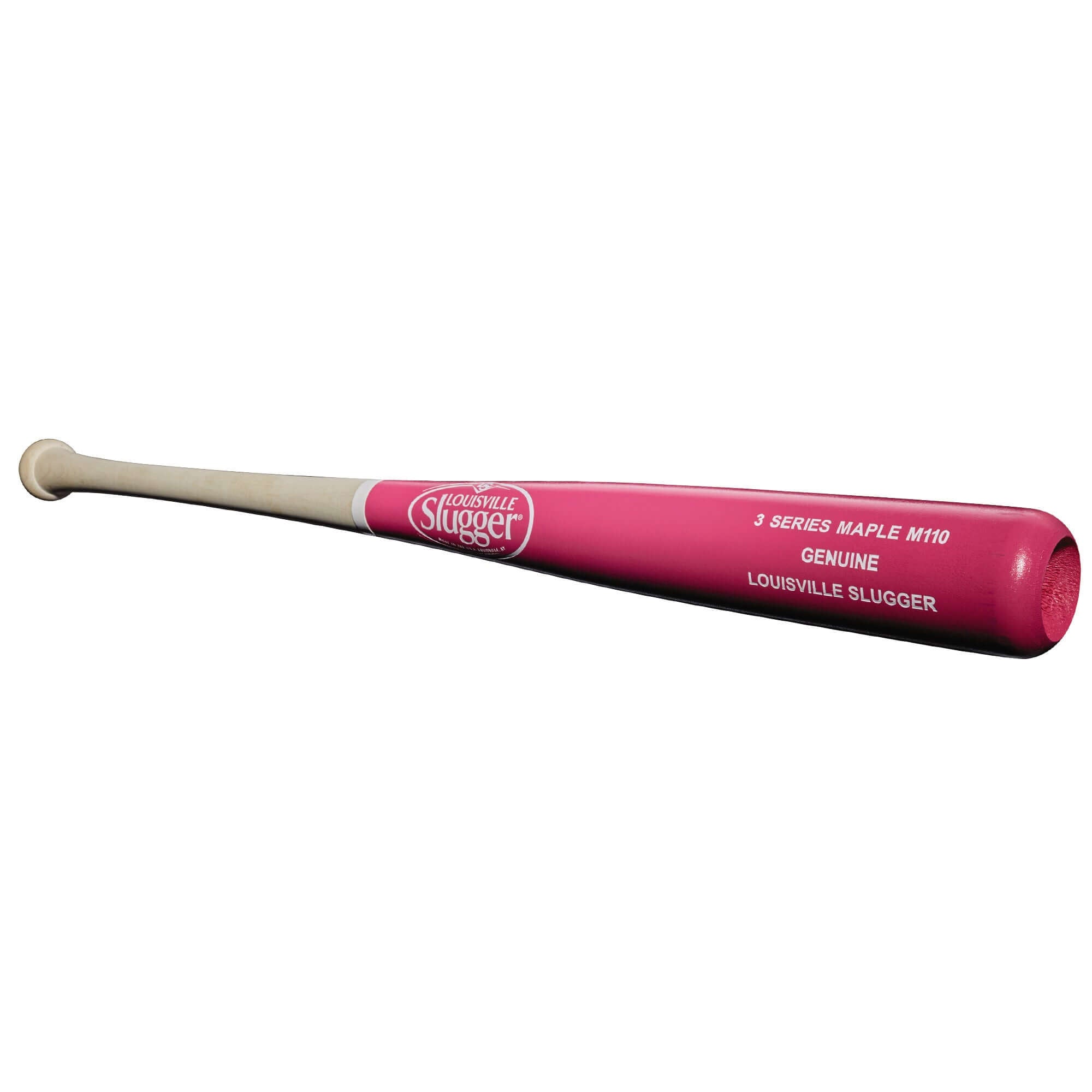 Louisville Slugger Genuine S3 Maple Bat with Natural and Pink Finish