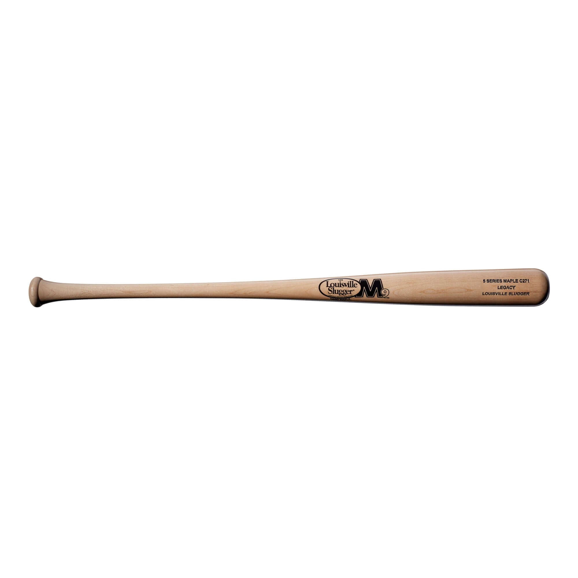 Louisville Slugger LS LEGACY M9 Natural Maple C271 bat with medium barrel and black branding.