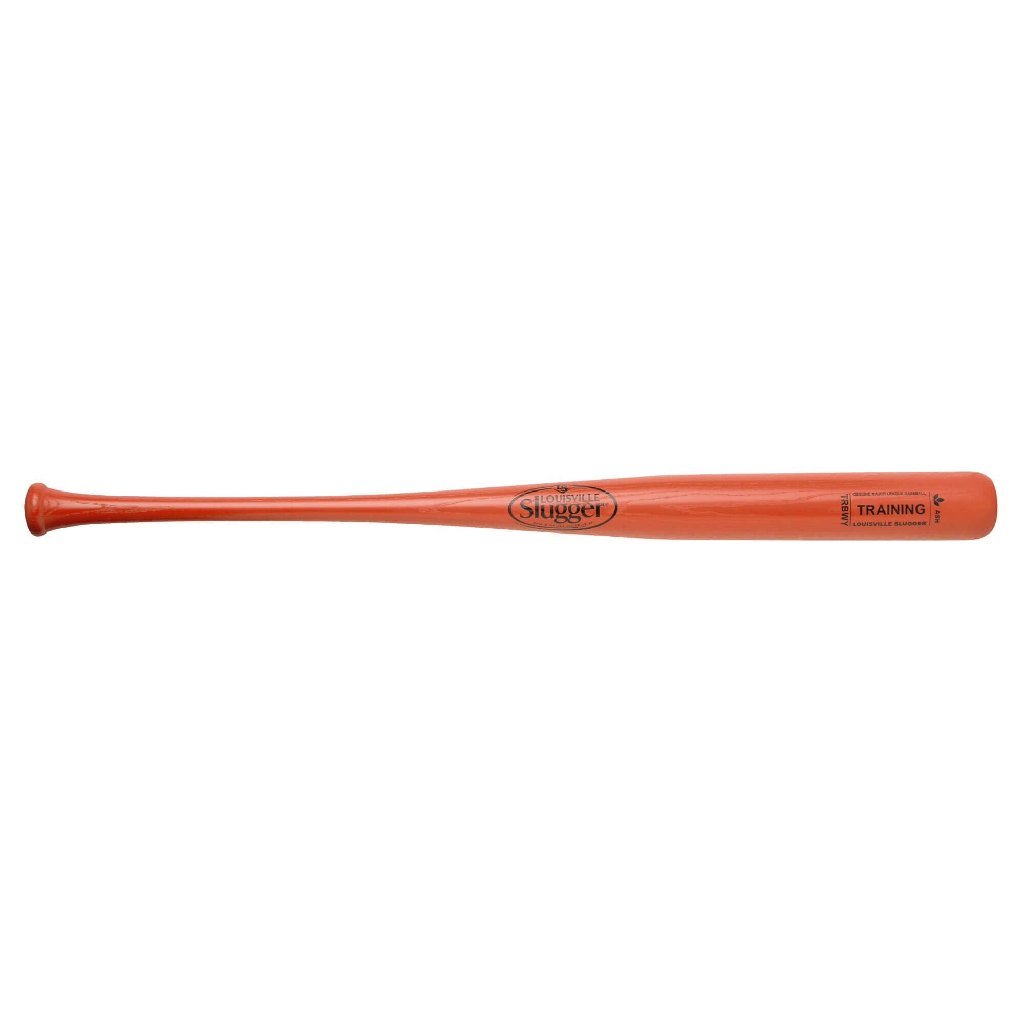 Louisville Slugger Weighted Training Bat Orange, 35 inches, wood construction with added weight