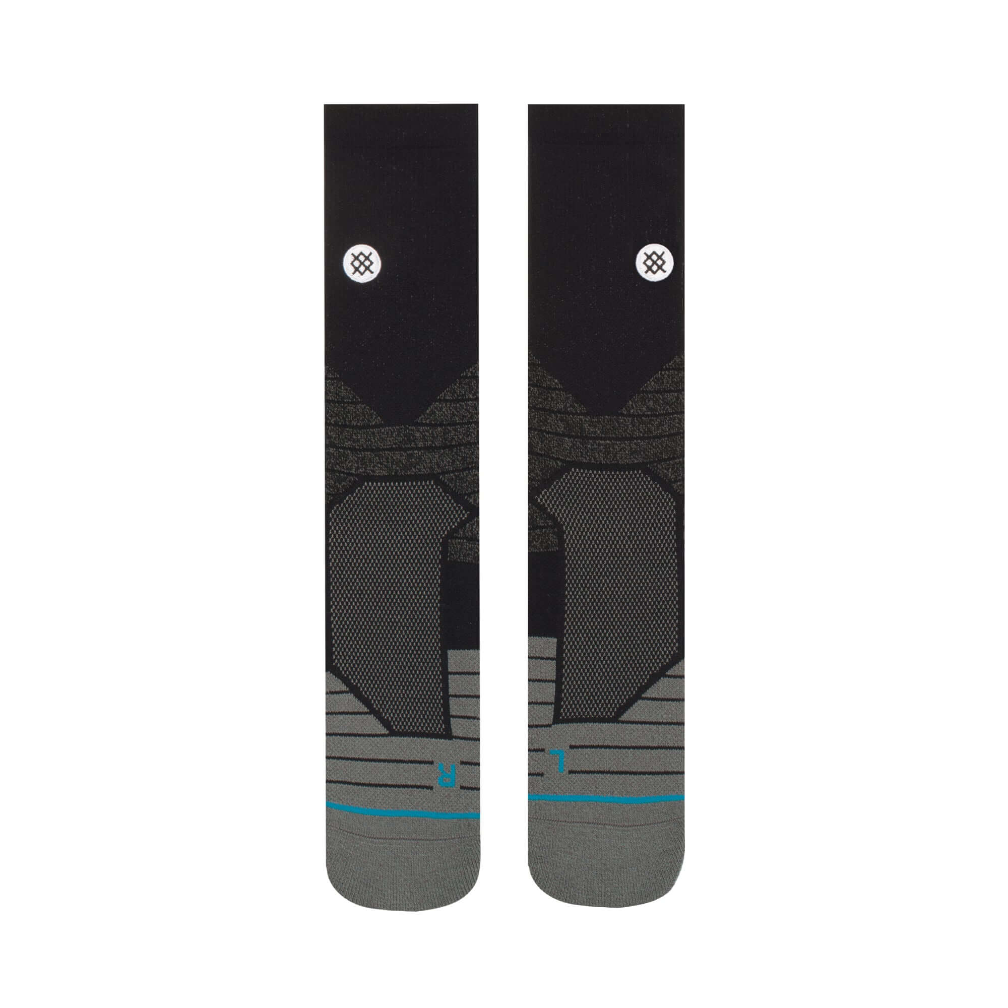 Stance MLB Diamond Pro Crew Socks in black, featuring medium cushioning and advanced design for baseball performance.