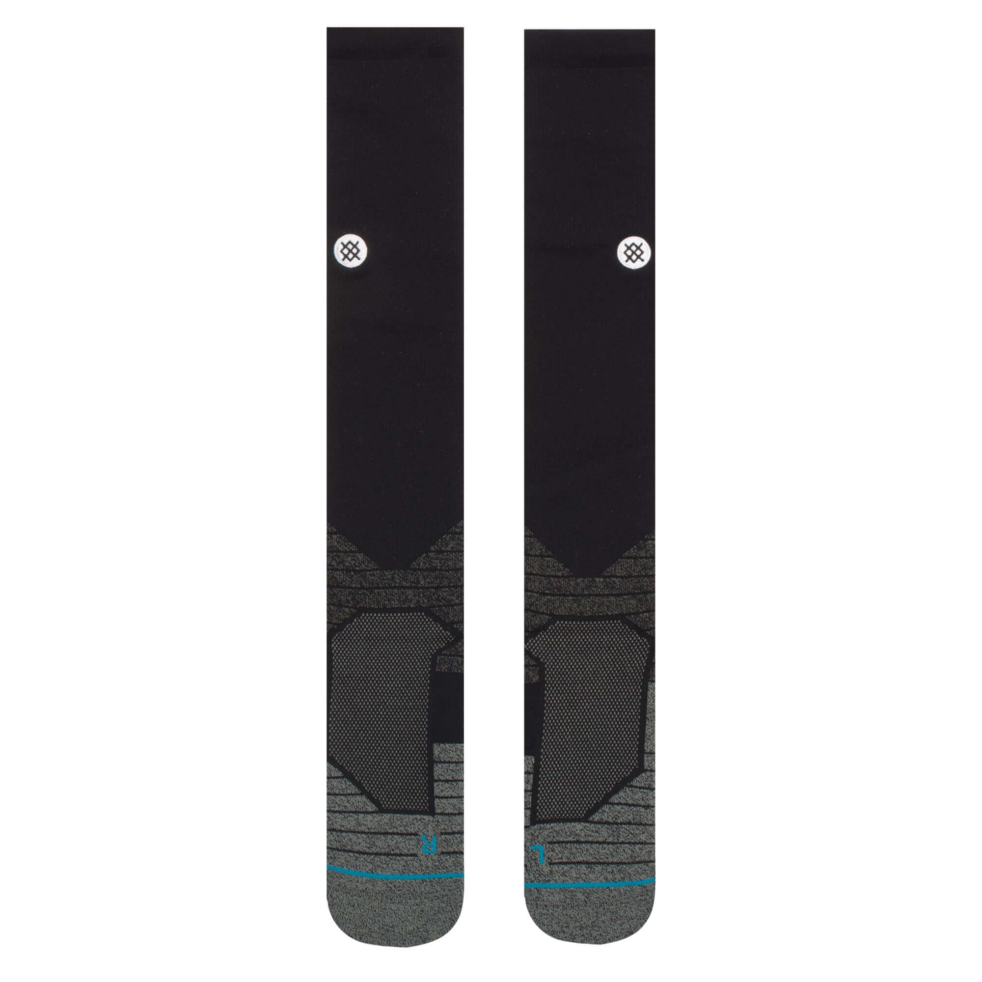 Stance MLB Diamond Pro OTC Socks Black showcasing over-the-calf design and durable nylon blend for ultimate comfort.