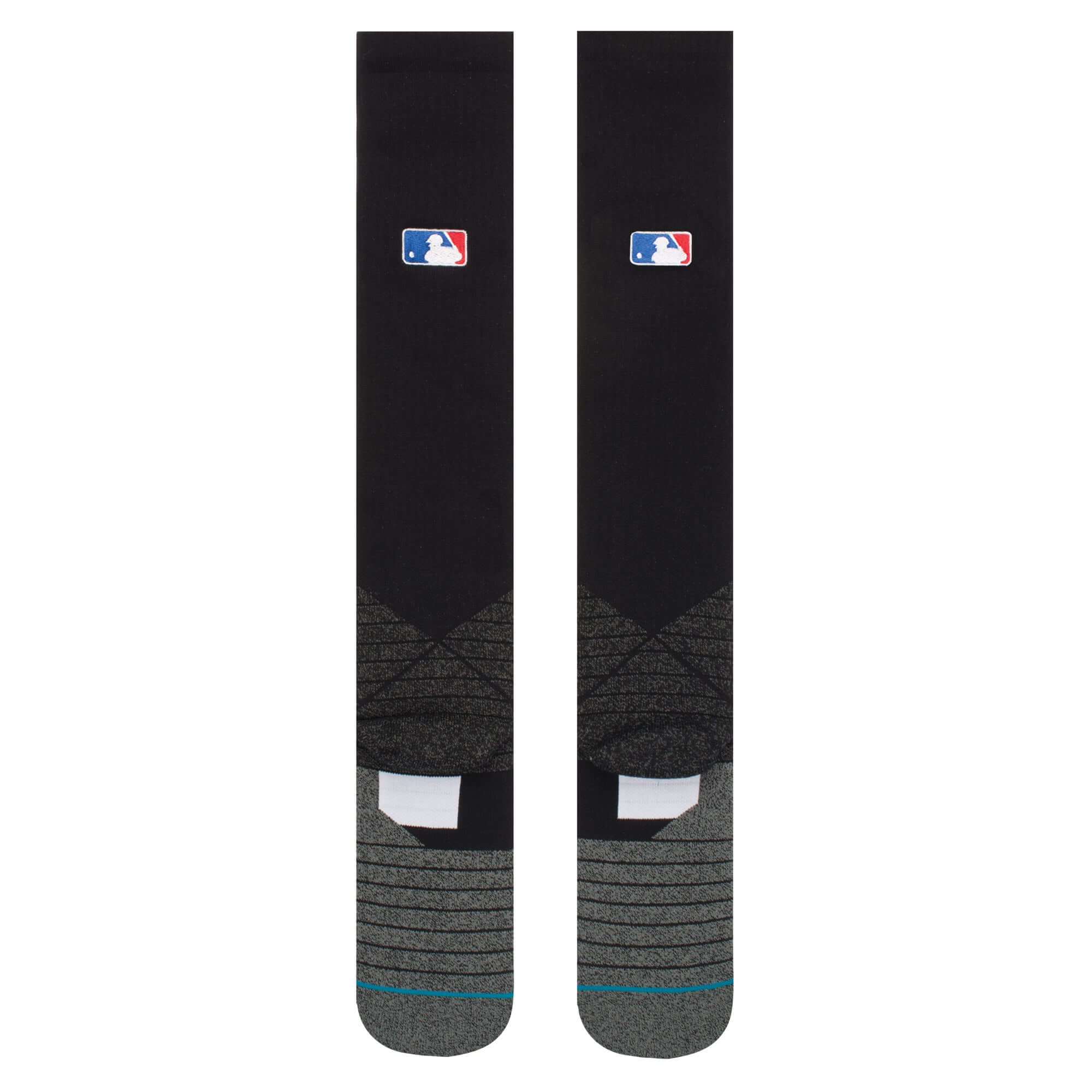 Stance MLB Diamond Pro OTC Socks in black, designed for comfort and support on the field.