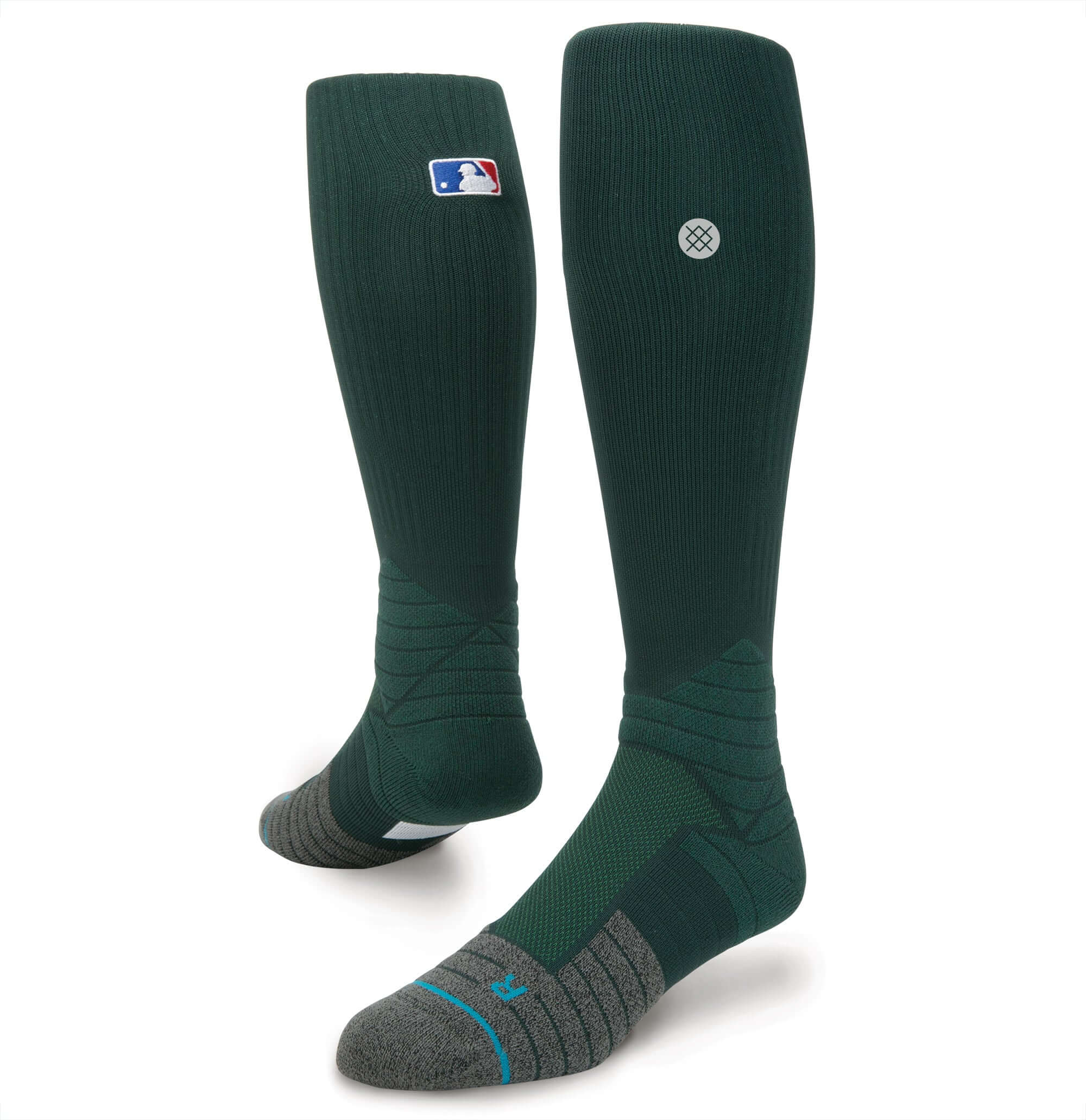 Stance MLB Diamond Pro OTC Socks in green, designed for comfort and support on gameday or practice.