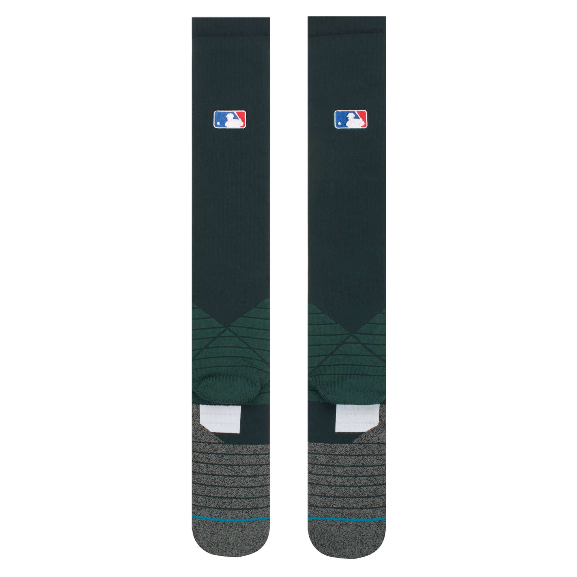 Stance MLB Diamond Pro OTC Socks in Green with MLB logo and stylish design for optimal performance and comfort.