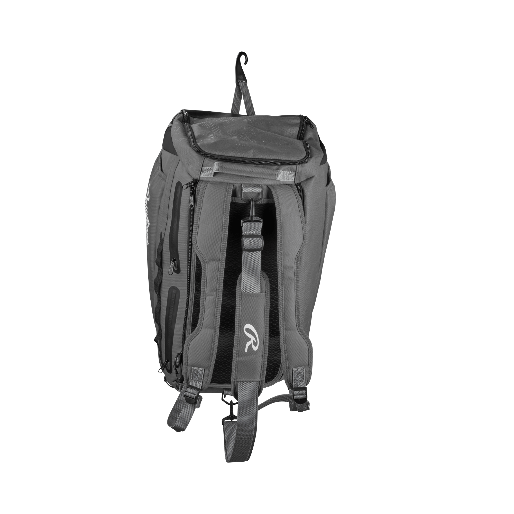 Rawlings MACH Duffle Bag with bat storage sleeves and cleat/shoe compartment