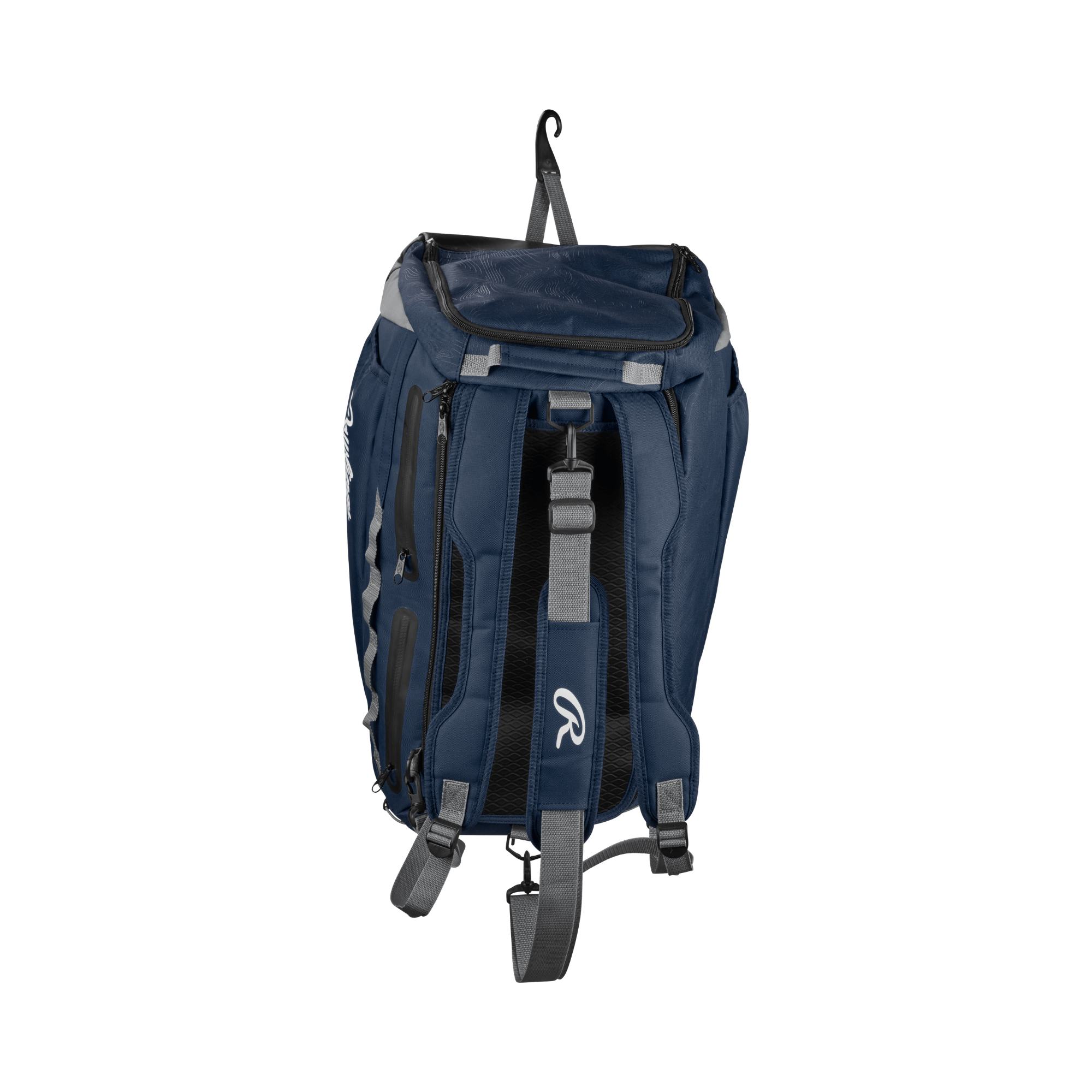 Rawlings MACH Duffle Bag with bat storage sleeves and cleat/shoe compartment