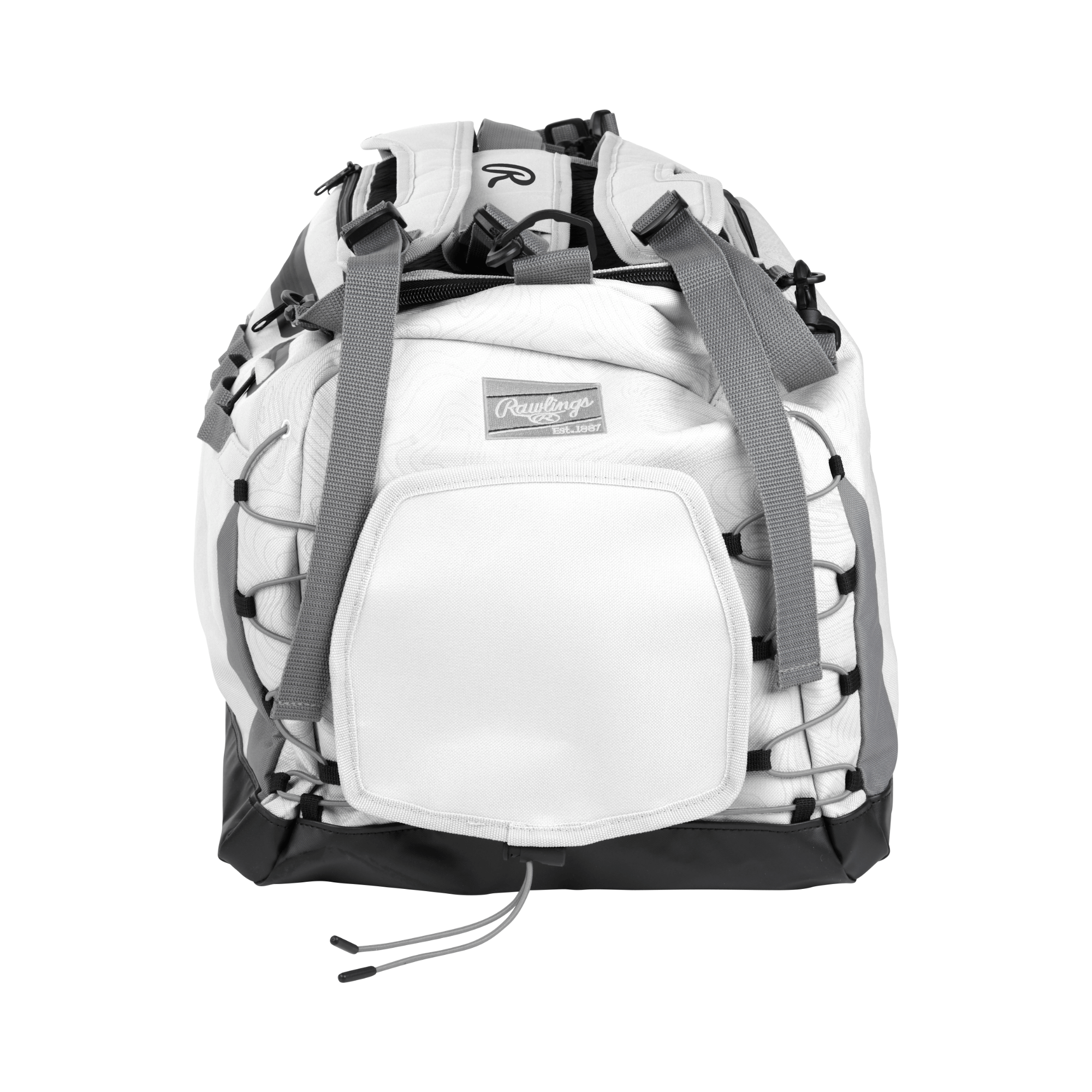 Rawlings MACH Duffle Bag with bat storage sleeves and cleat/shoe compartment