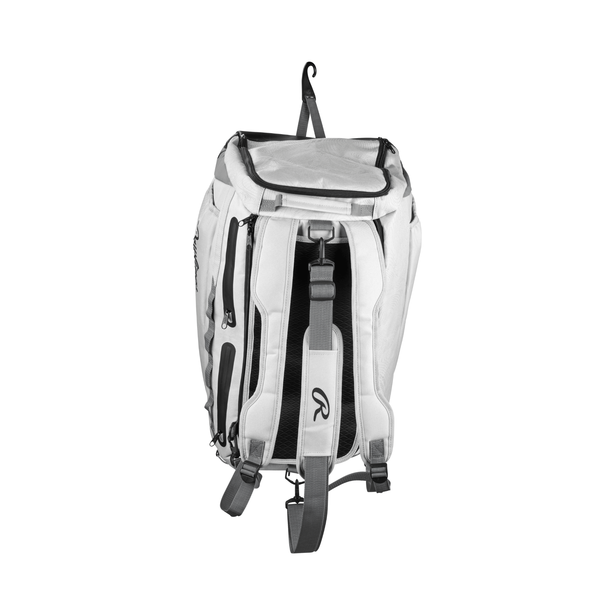 Rawlings MACH Duffle Bag with bat storage sleeves and cleat/shoe compartment