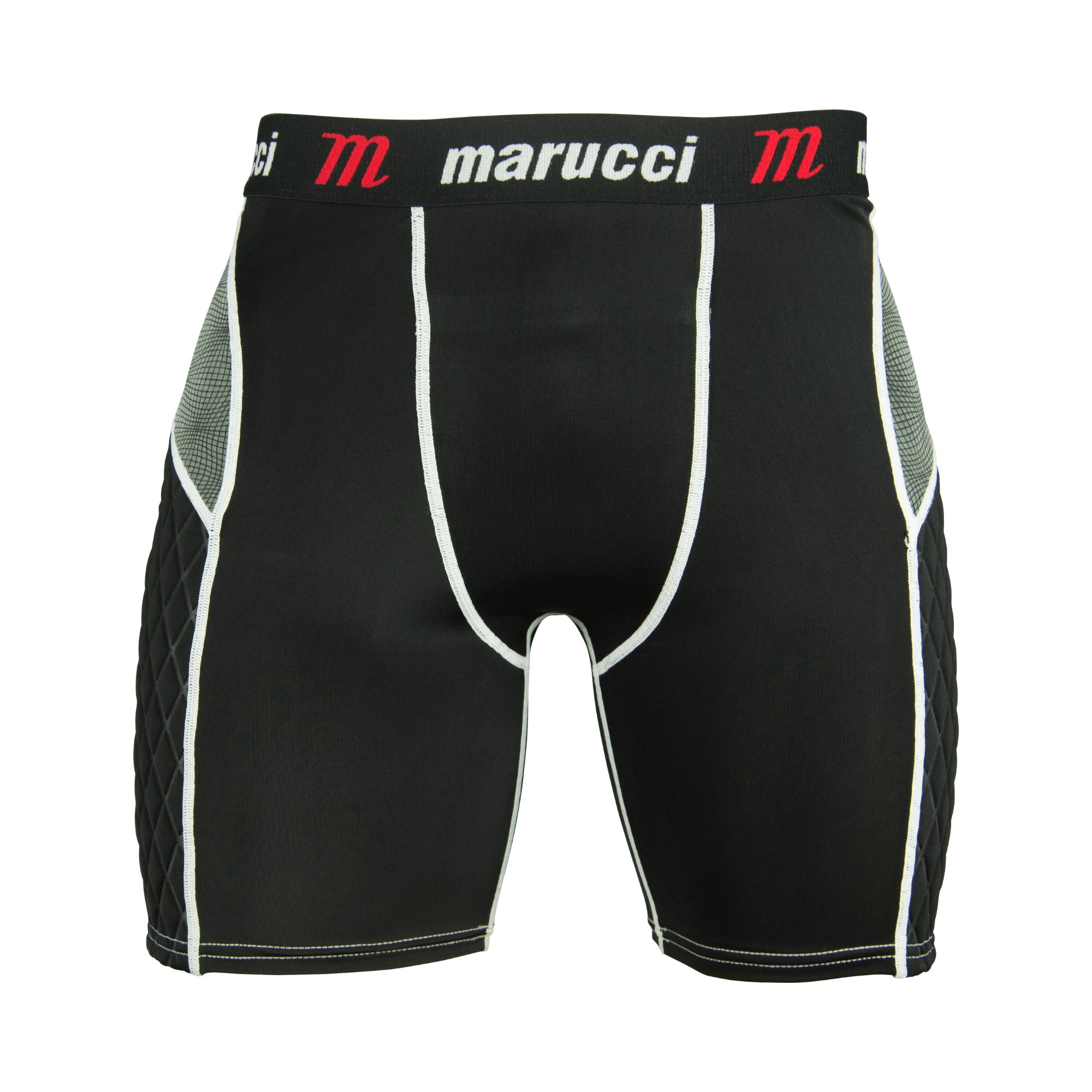 Marucci Adult Elite Padded Sliding Short Black with Spandex Fabric