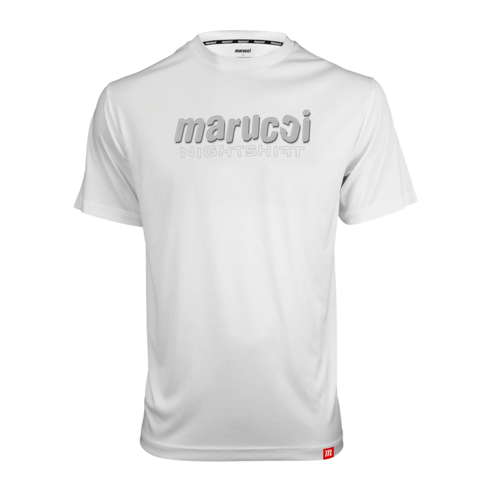 Marucci Nightshift Performance Tee White - Adult