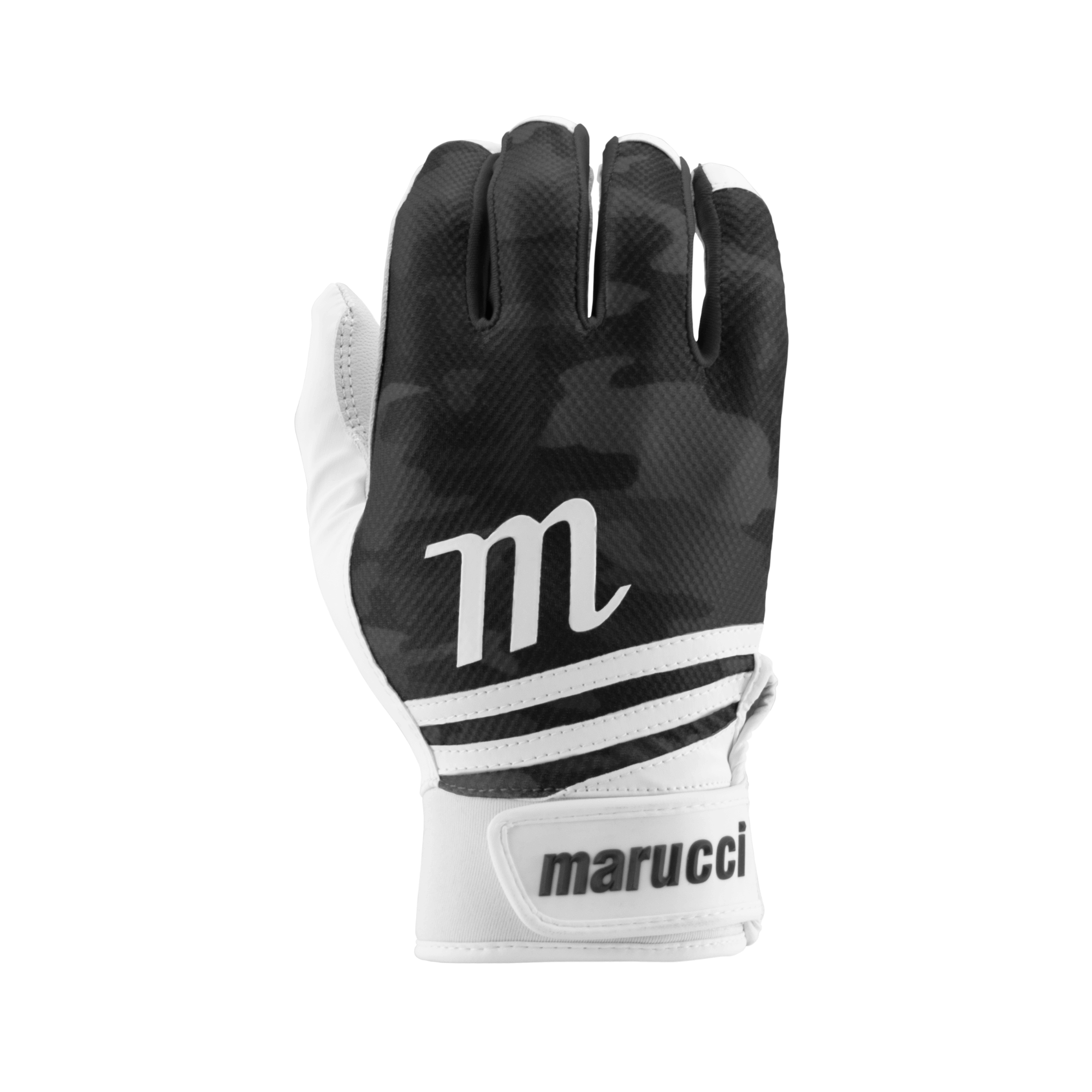 Marucci Crux Black Batting Gloves with neoprene cuff