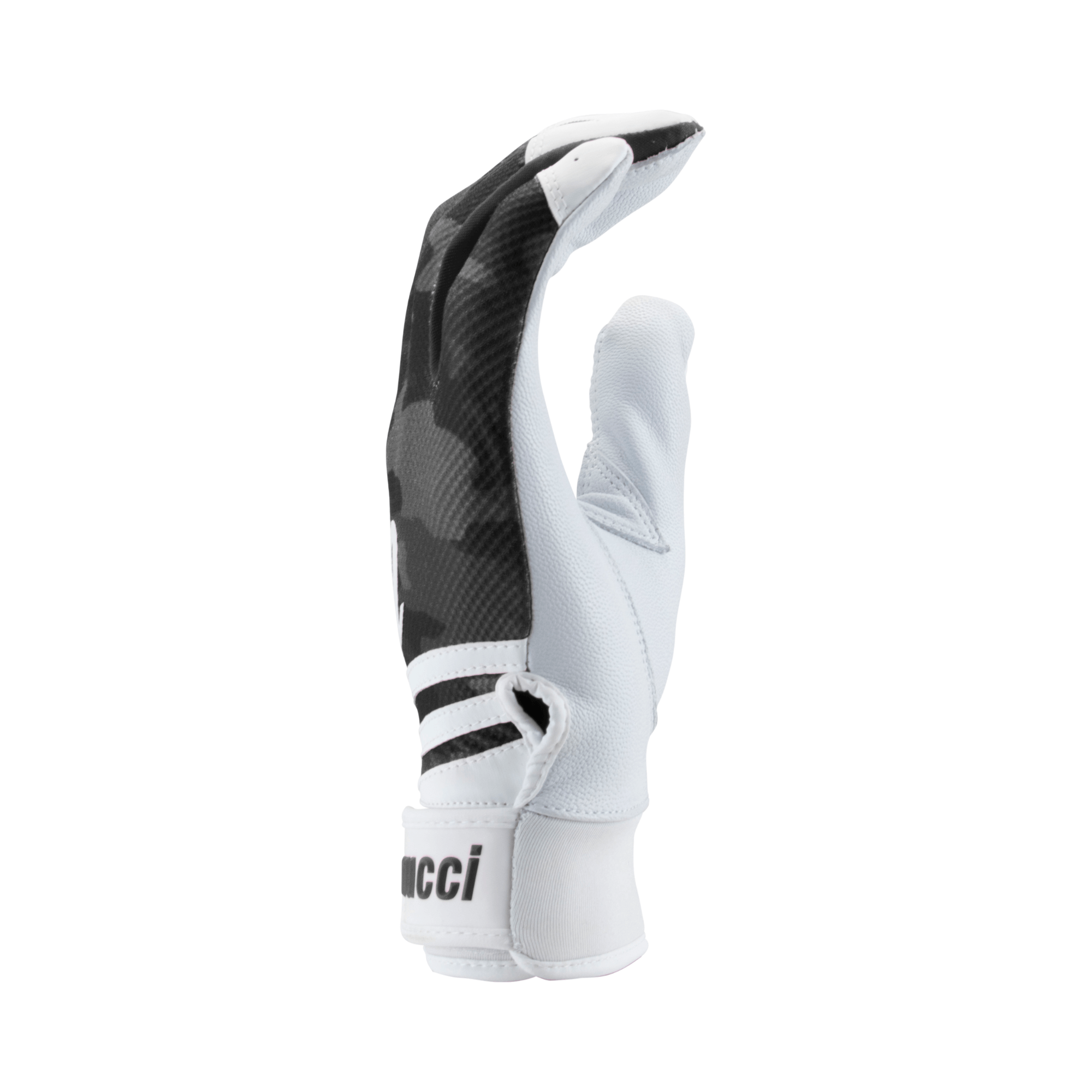 Marucci Crux Black Batting Gloves with neoprene cuff