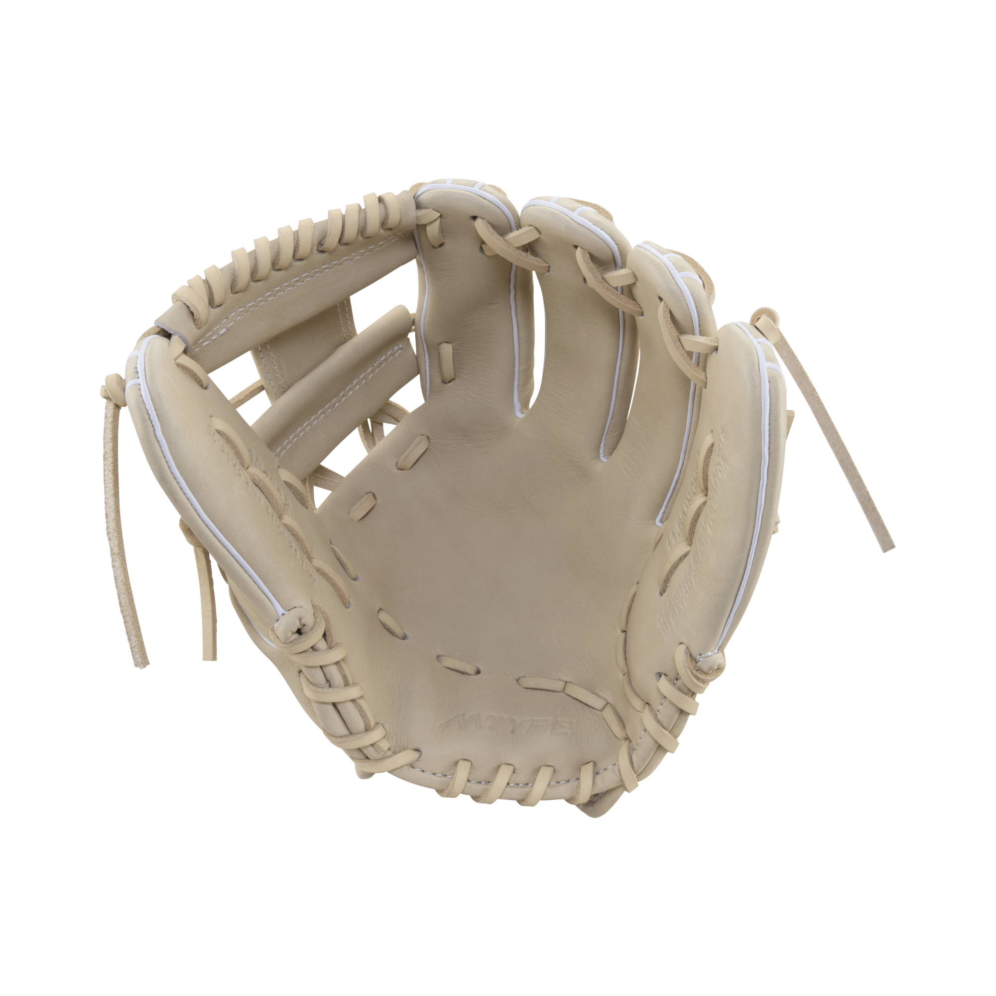 Marucci Ascension M Type 43A2 11.50" glove showcasing premium leather and cushioned finger lining for comfort.