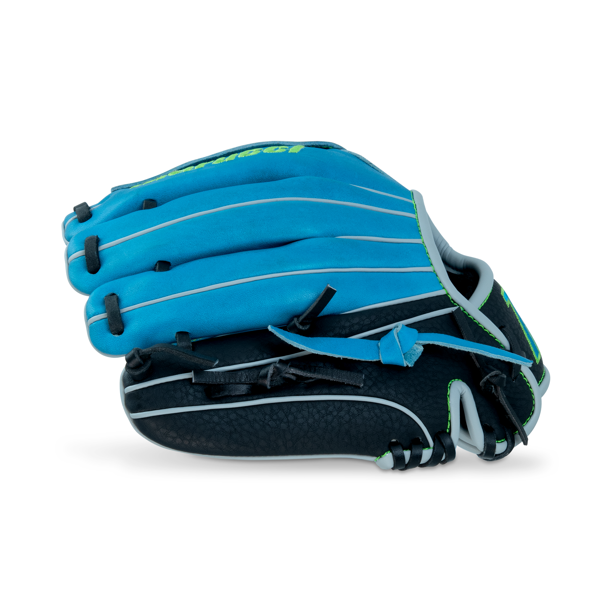 Finger detail of Marucci Caddo Series V3 Baseball Glove 10.50” Basket Web LHT showing smooth microfiber lining.