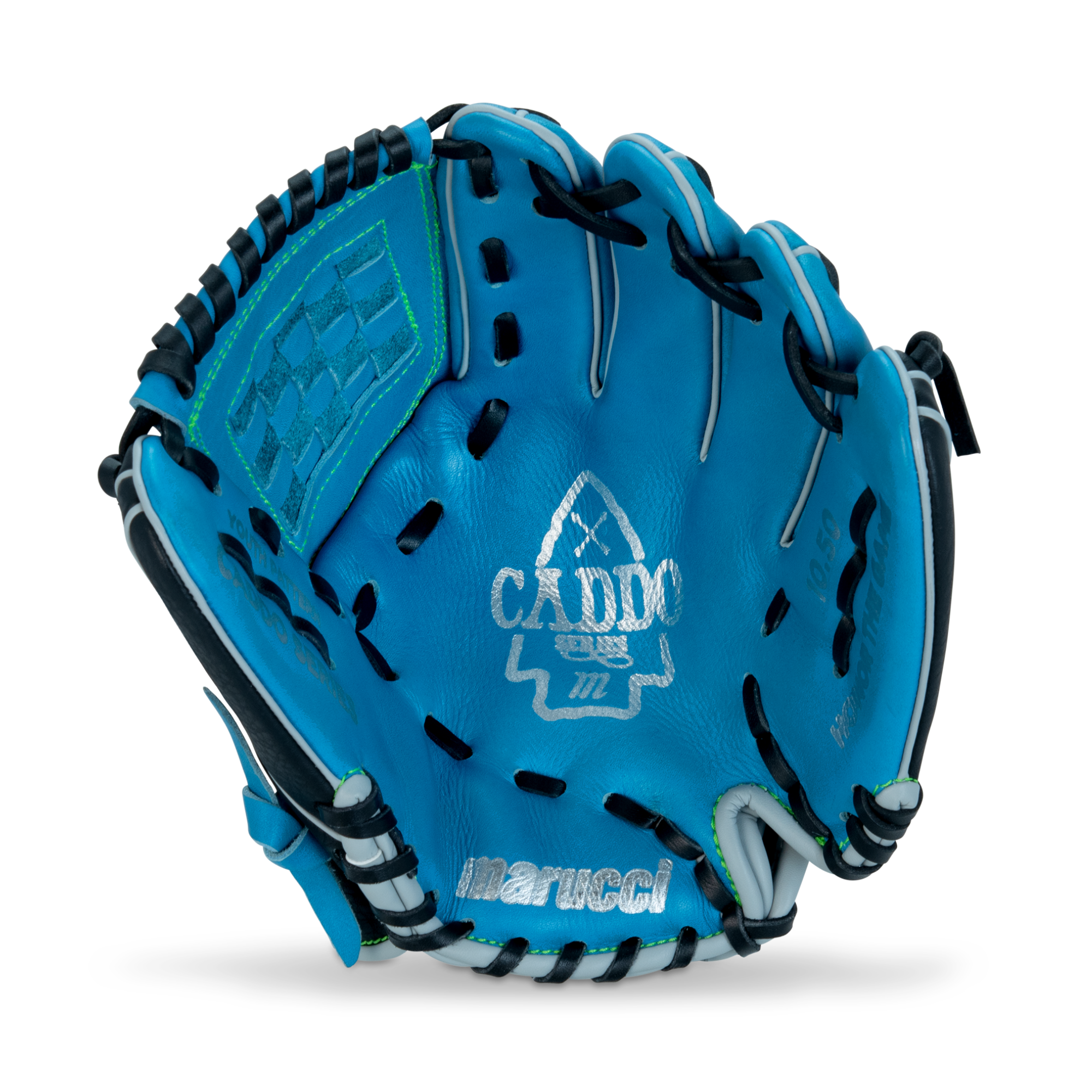 Palm detail Marucci Caddo Series V3 Baseball Glove 10.50” Basket Web LHT highlighting soft synthetic palm liner.