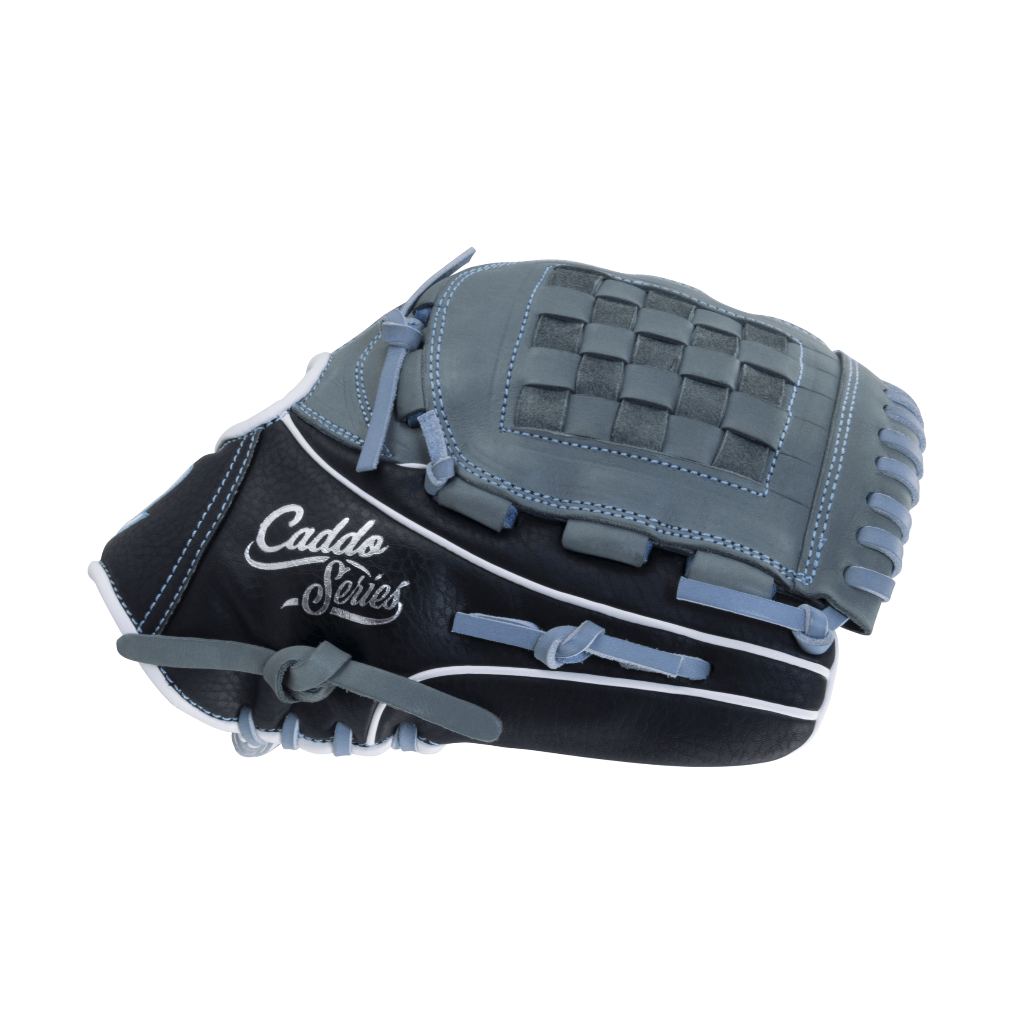 Marucci Caddo Fastpitch 11.5 LHT glove, full-grain cowhide leather, medium depth, reinforced lightweight panels.