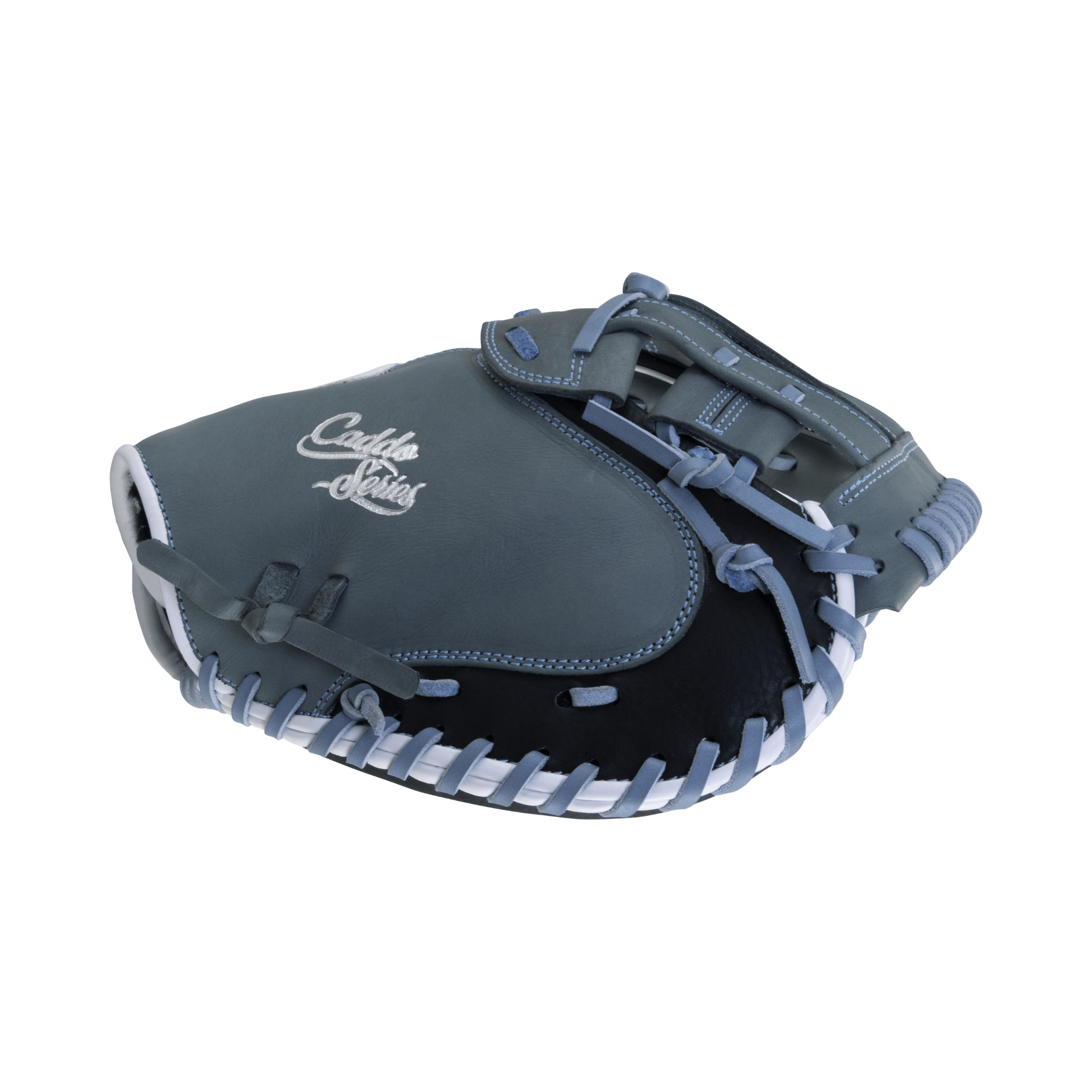 Marucci Caddo Fastpitch Catchers Mitt 32 inch LHT, full-grain cowhide leather, medium depth, EZ Flex notch.