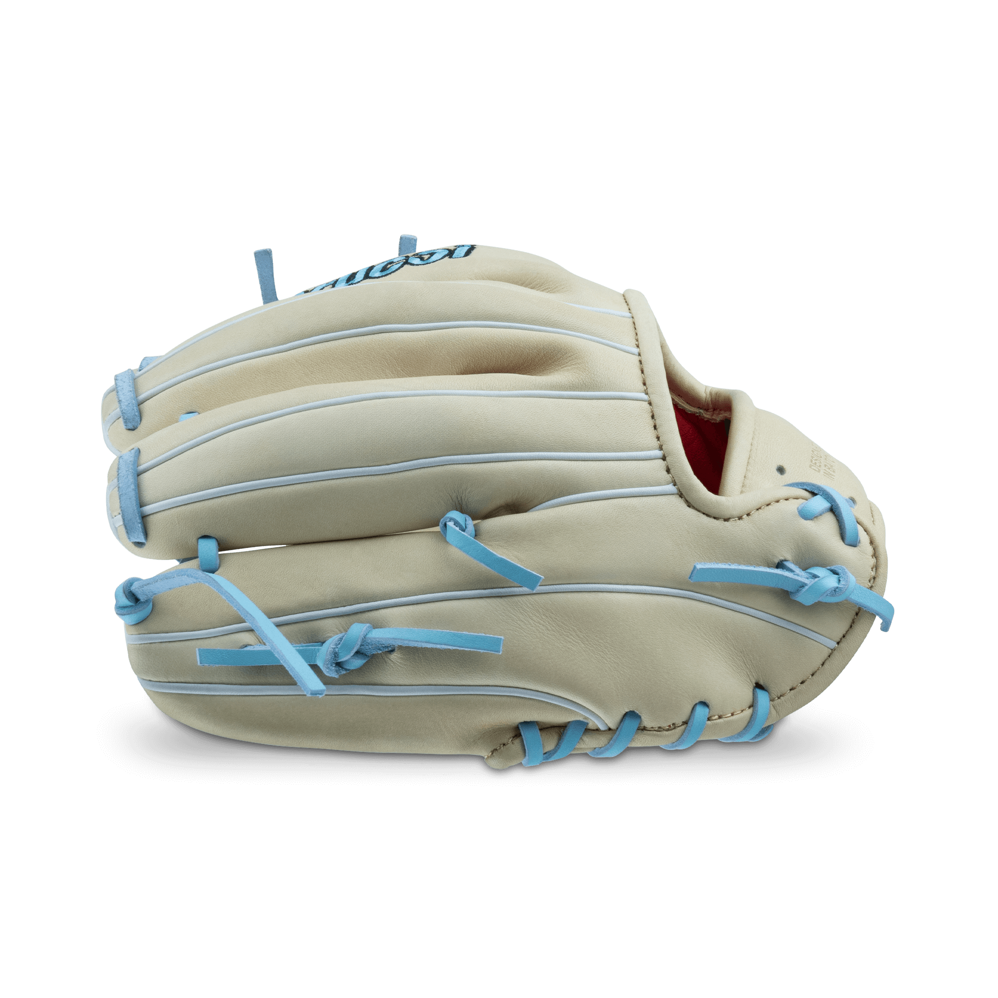 Marucci Nightshift Funhouse 11.5” glove featuring premium leather, dual wide shape, and blue accents for enhanced comfort and feel.