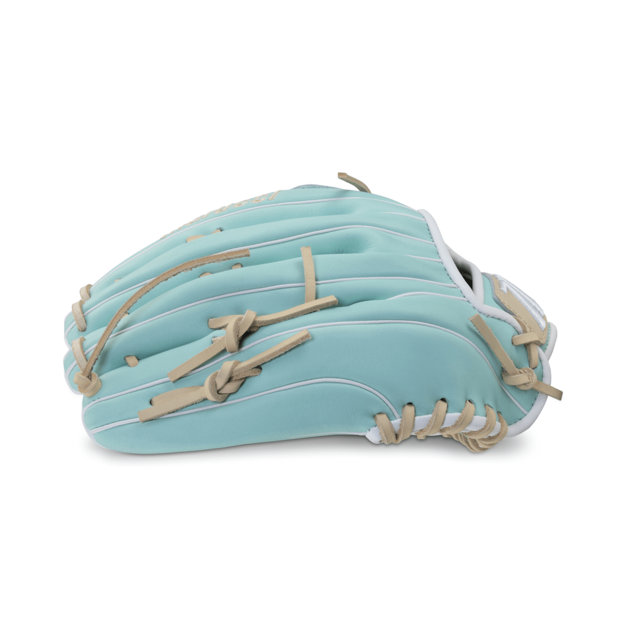 Marucci Palmetto Fastpitch 98R3 glove with deep H Web, 12.75 in, LHT, full-grain cowhide leather.