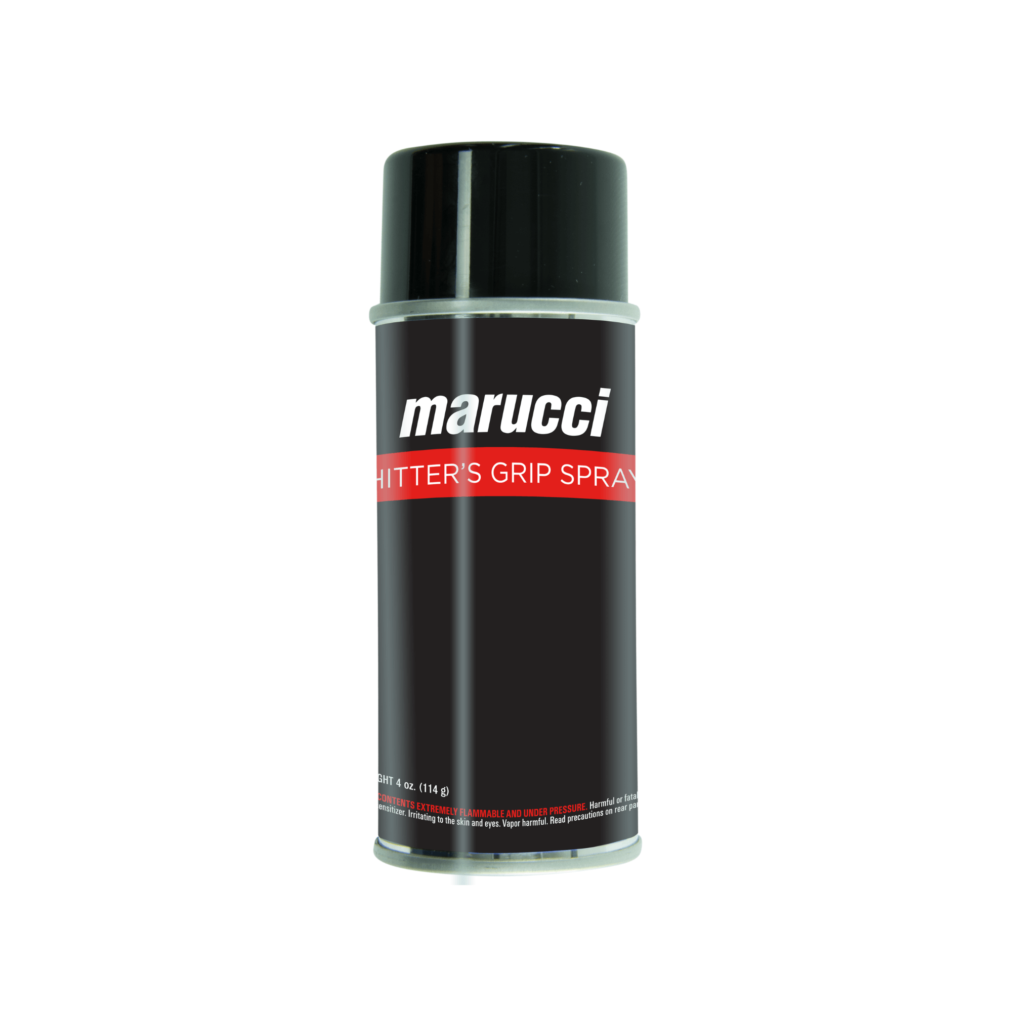 Marucci Hitter's Grip Spray can for premium gripping power, stays tacky when wet, and goes on invisible. 4 oz. (114 g)