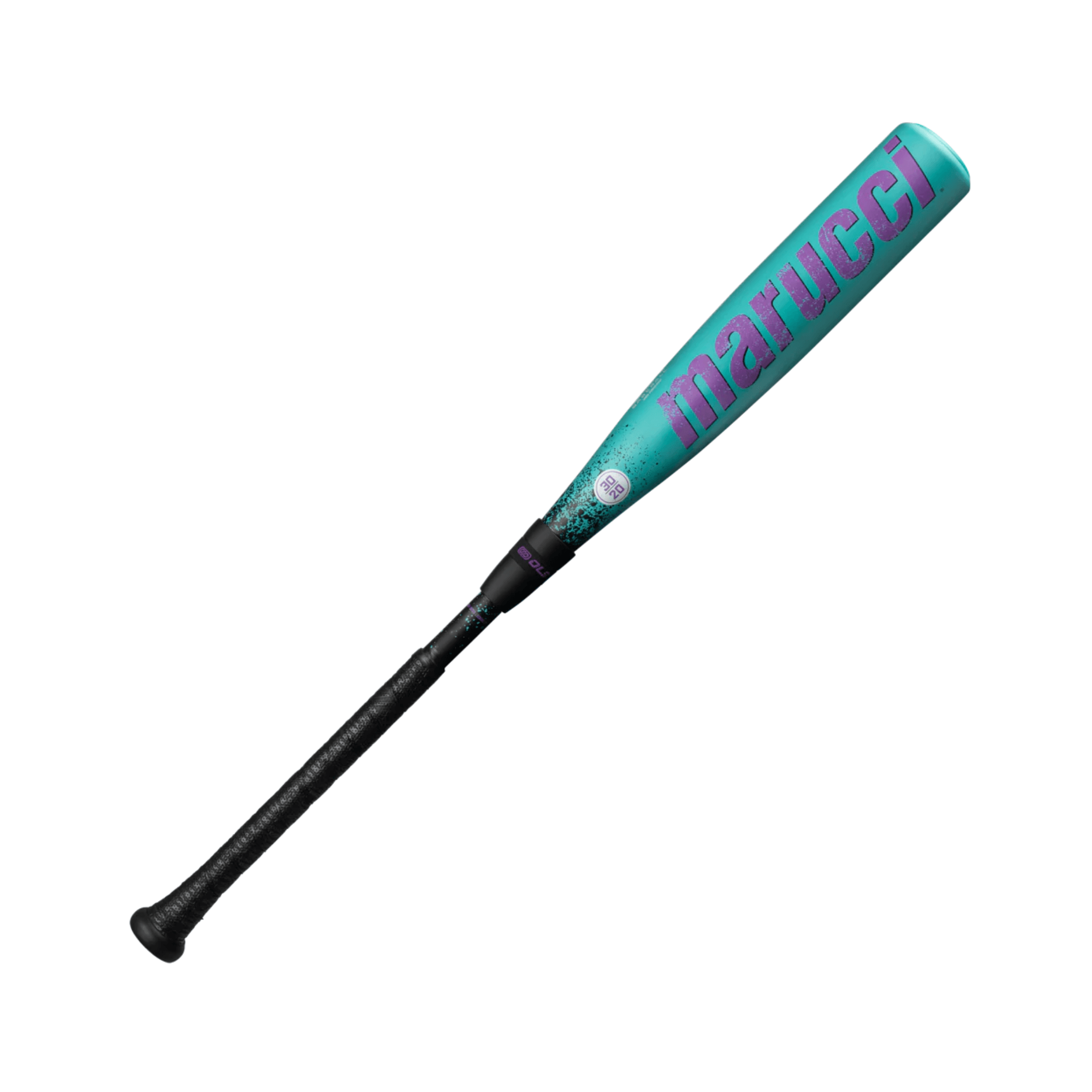 Back view of Marucci CAT X RCKLESS COMP Baseball Bat showcasing soft-touch grip